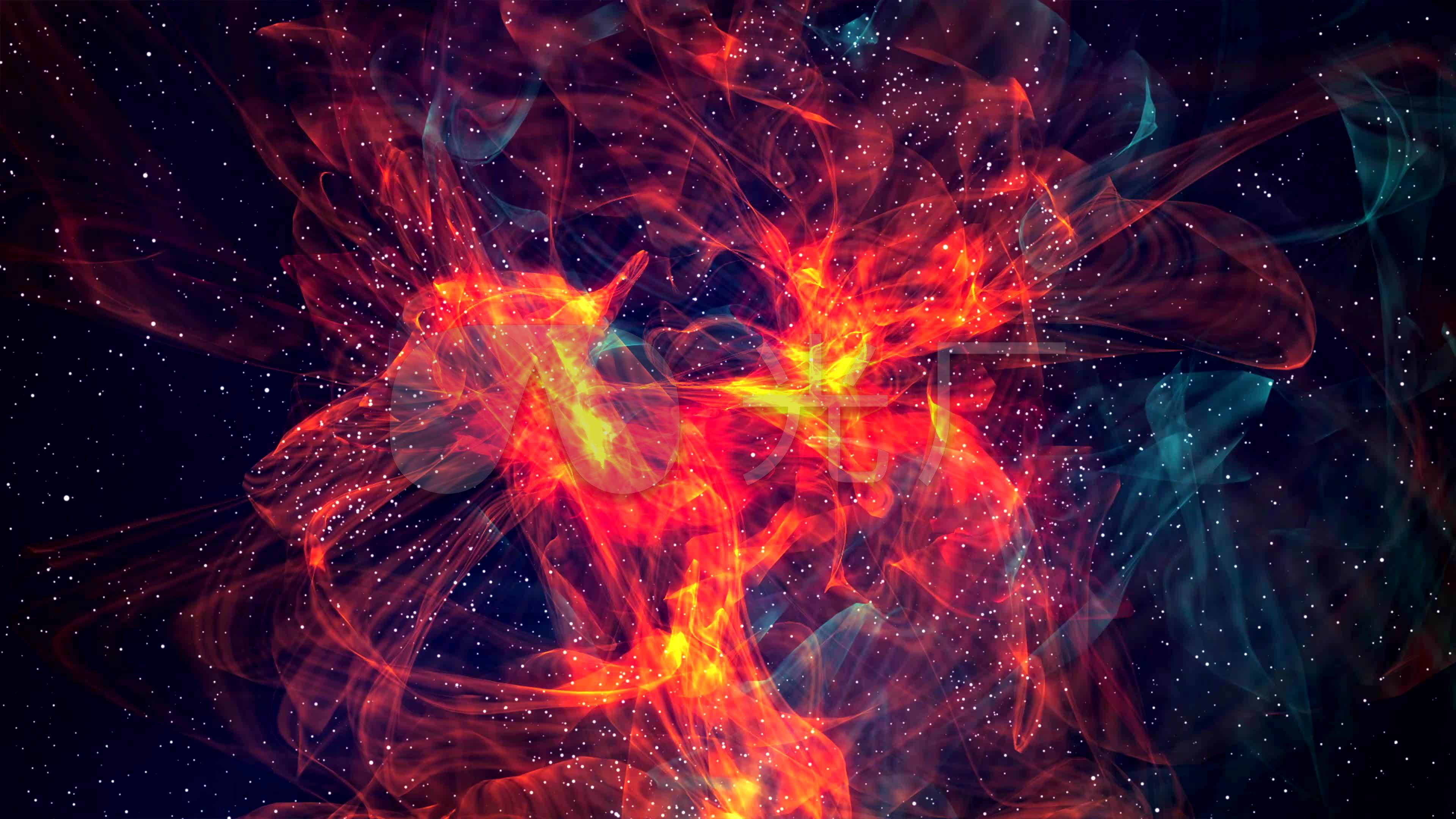 4k 粒子蝴蝶星云特效