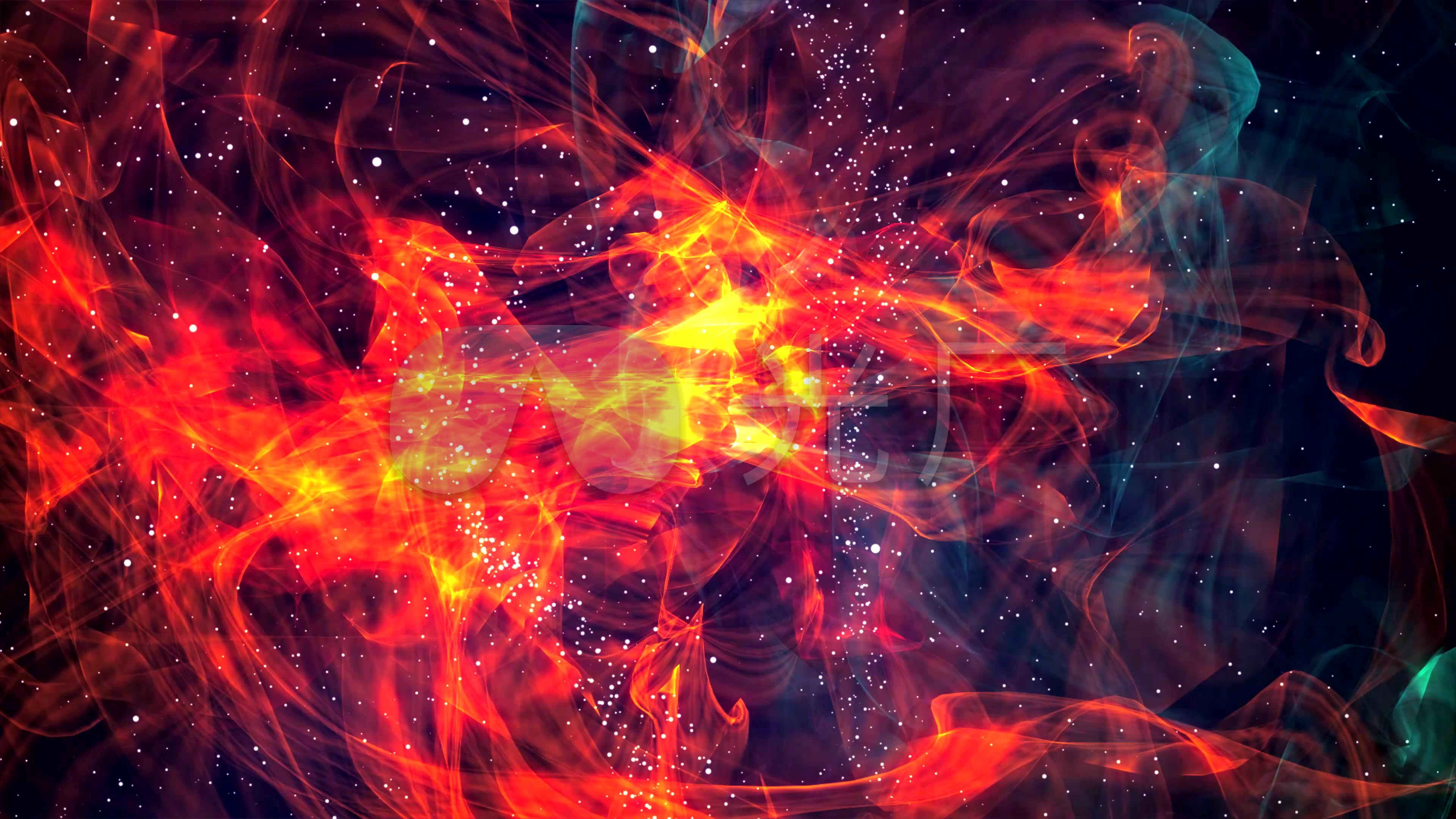 4k 粒子蝴蝶星云特效