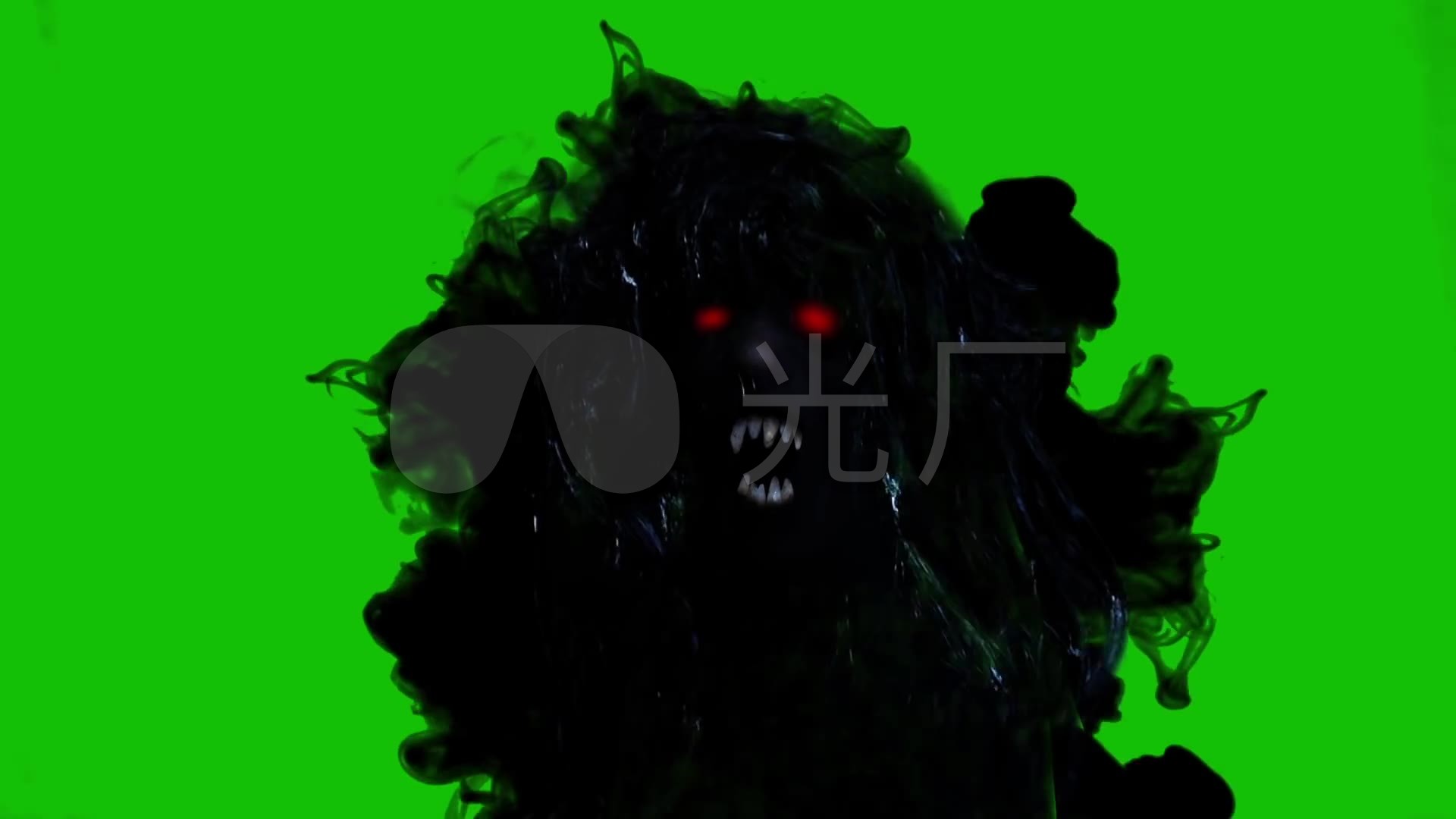 1080p恐怖鬼怪绿幕抠像素材_1920x1080_高清视频素材