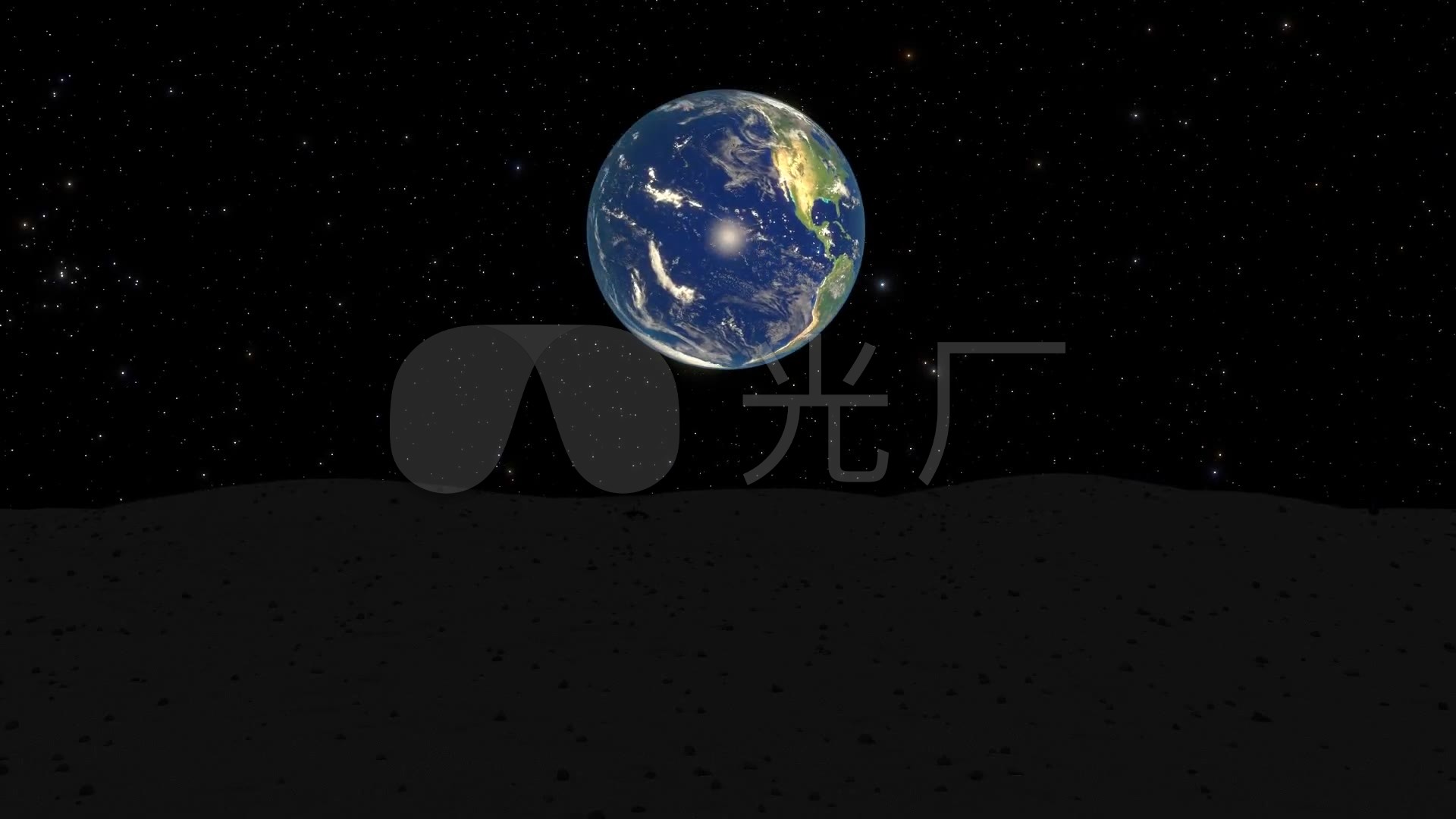 月球上看地球_1920x1080_高清视频素材下载(编号:1042648)_影视包装