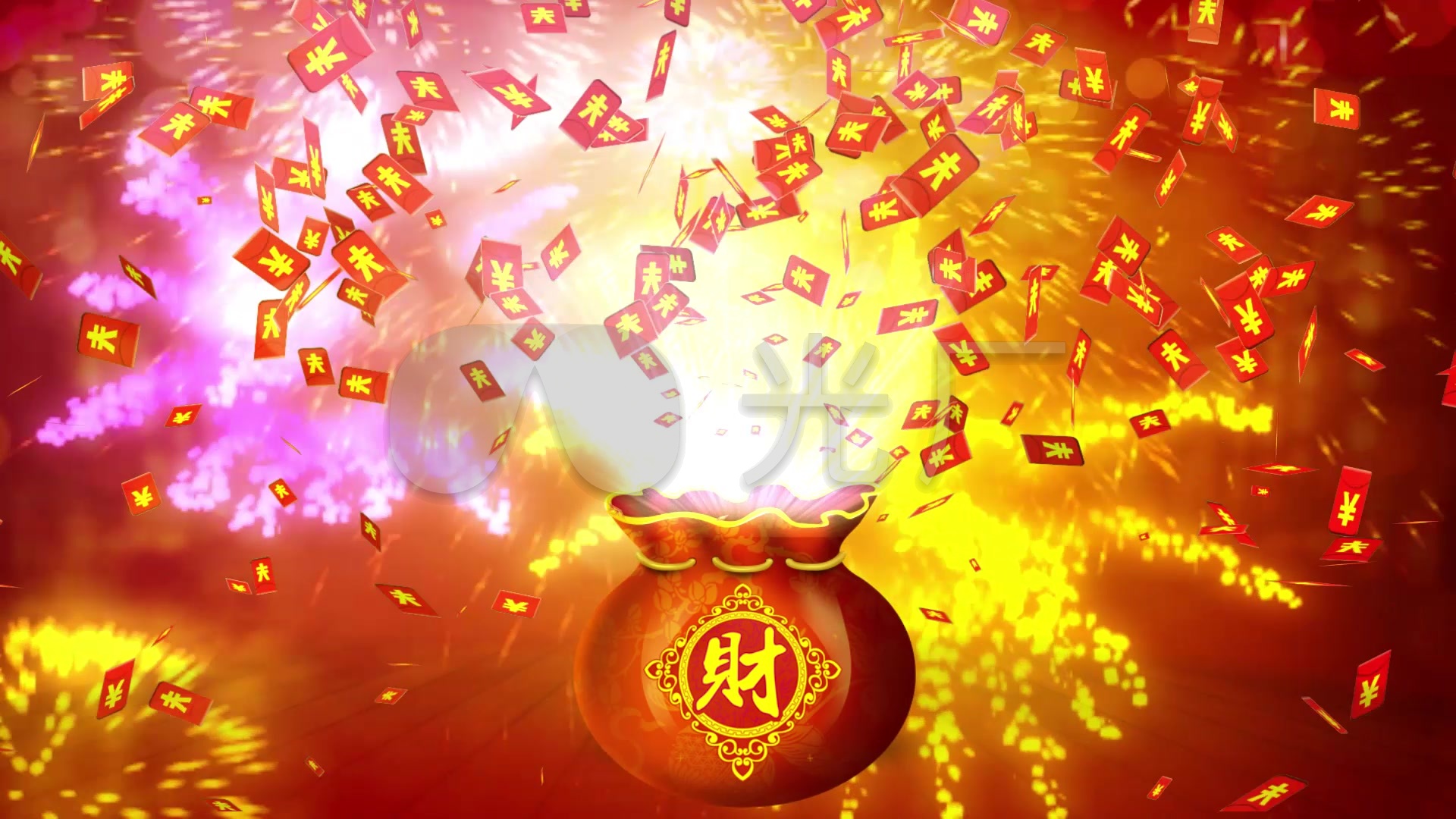 恭喜发财led_1920x1080_高清视频素材下载(编号:)__vj