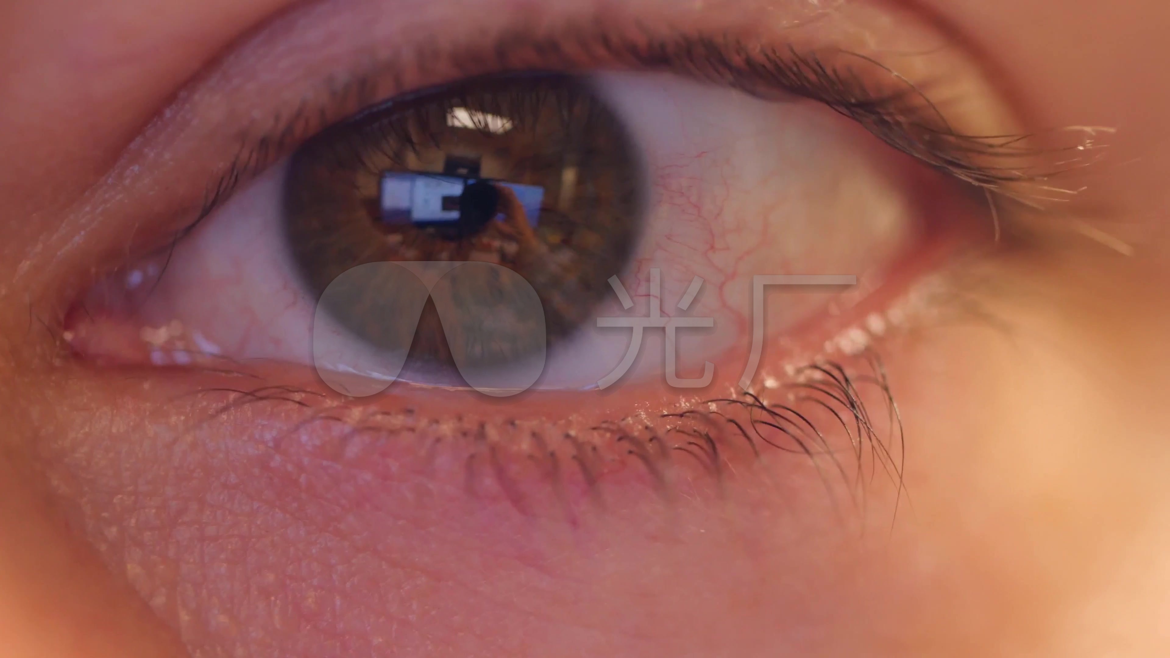 美丽的眼睛特写眼瞳4k