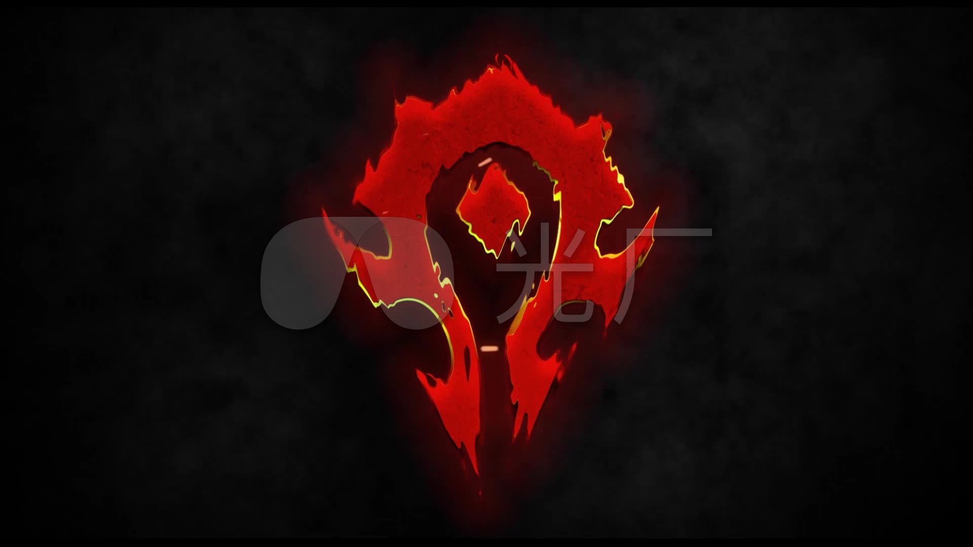 wow壁纸1920x1080超清,4k超清壁纸天气之子 魔兽世界部落标志无缝循环_1920x1080_高清视频素材