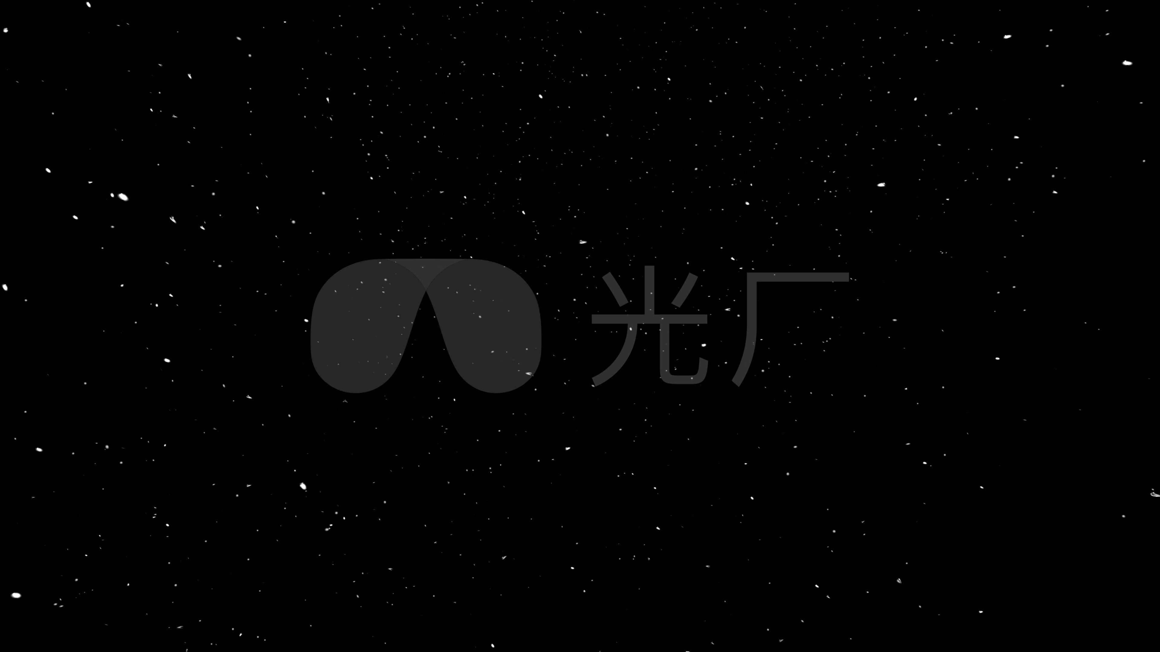 4k黑色背景粒子飘落