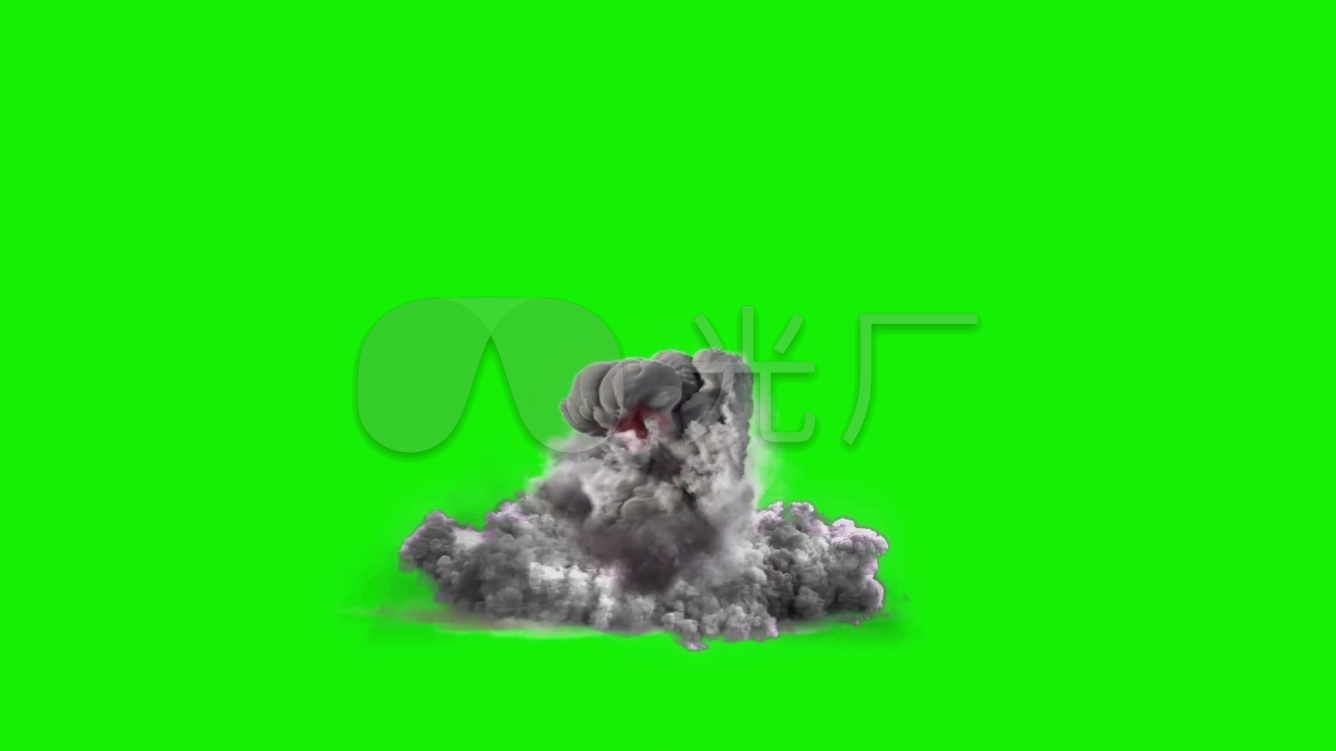 绿屏爆炸特效抠像素材