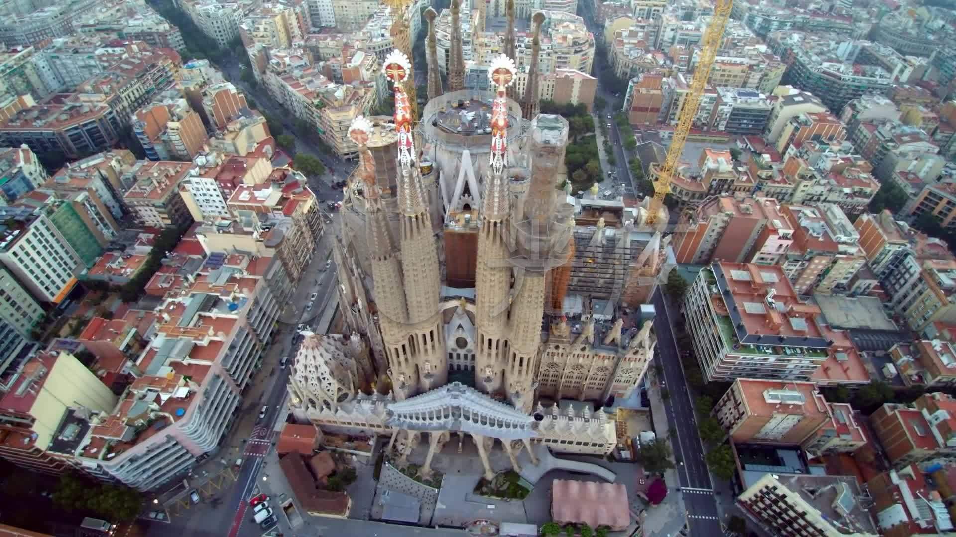 西班牙圣家大教堂_1920X1080_高清视频素材下载(编号:1075480)_实拍视频