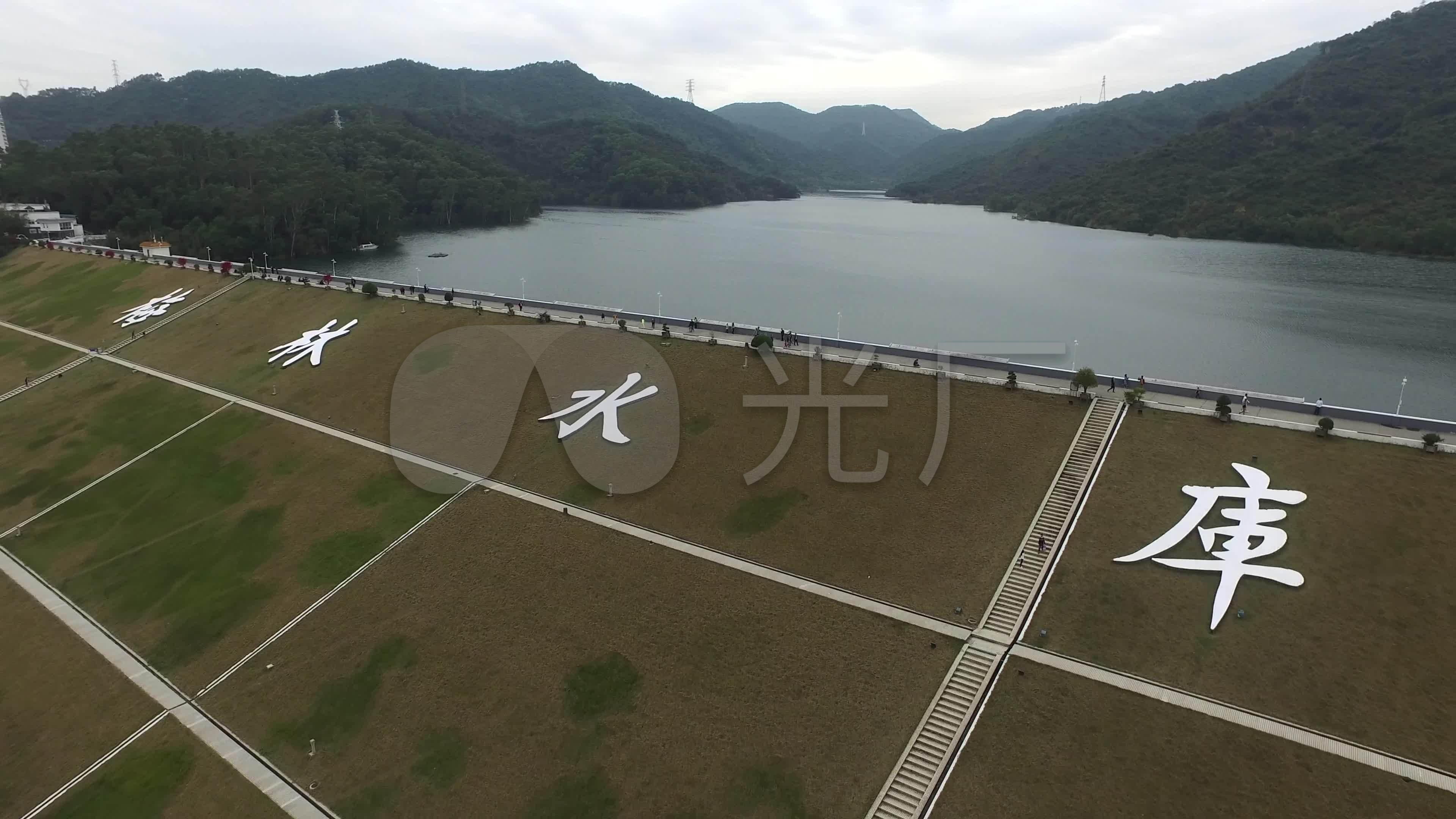 深圳梅林水库航拍01