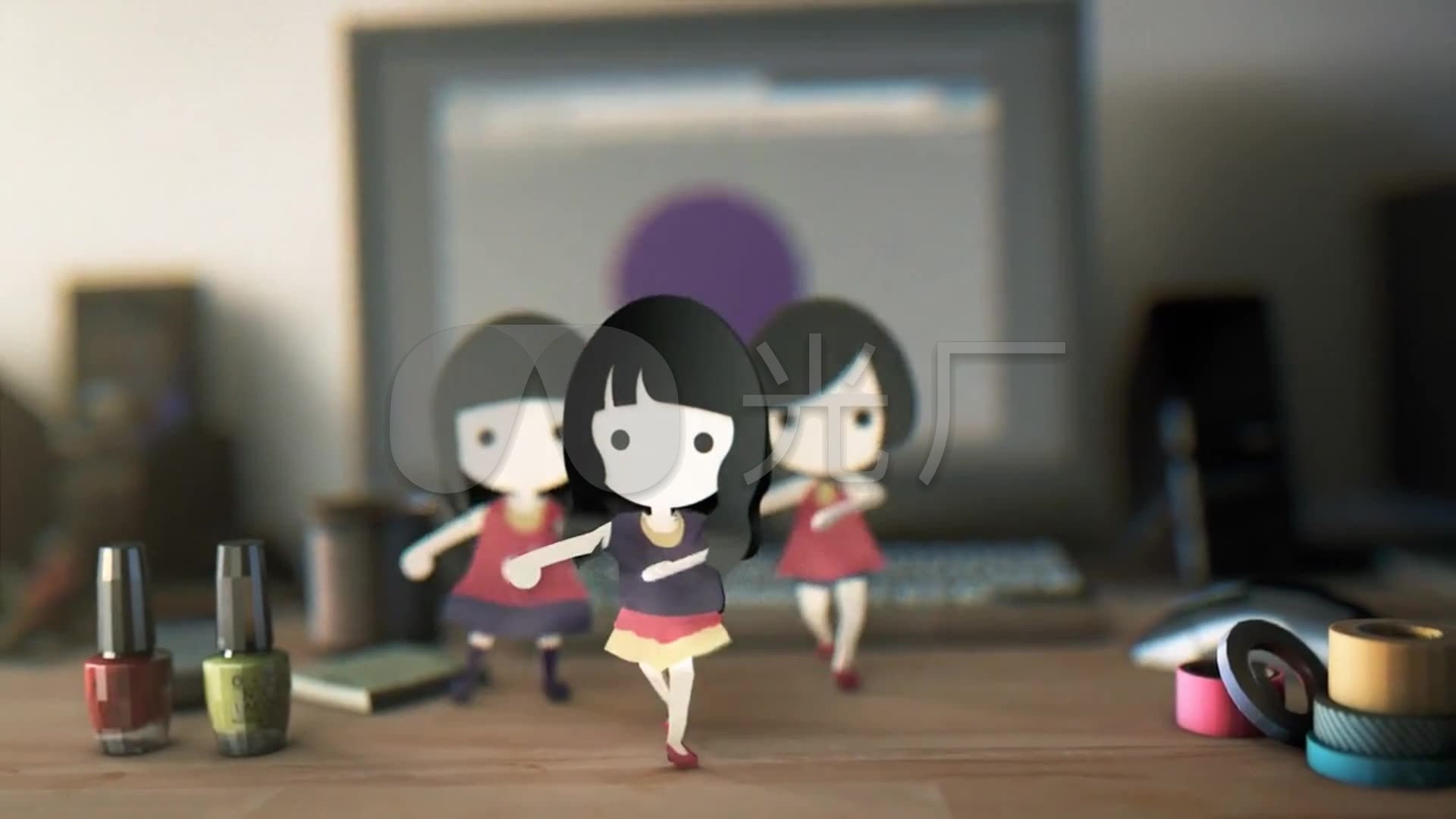 纸片人跳舞_1920x1080_高清视频素材下载(编号:)_酒吧