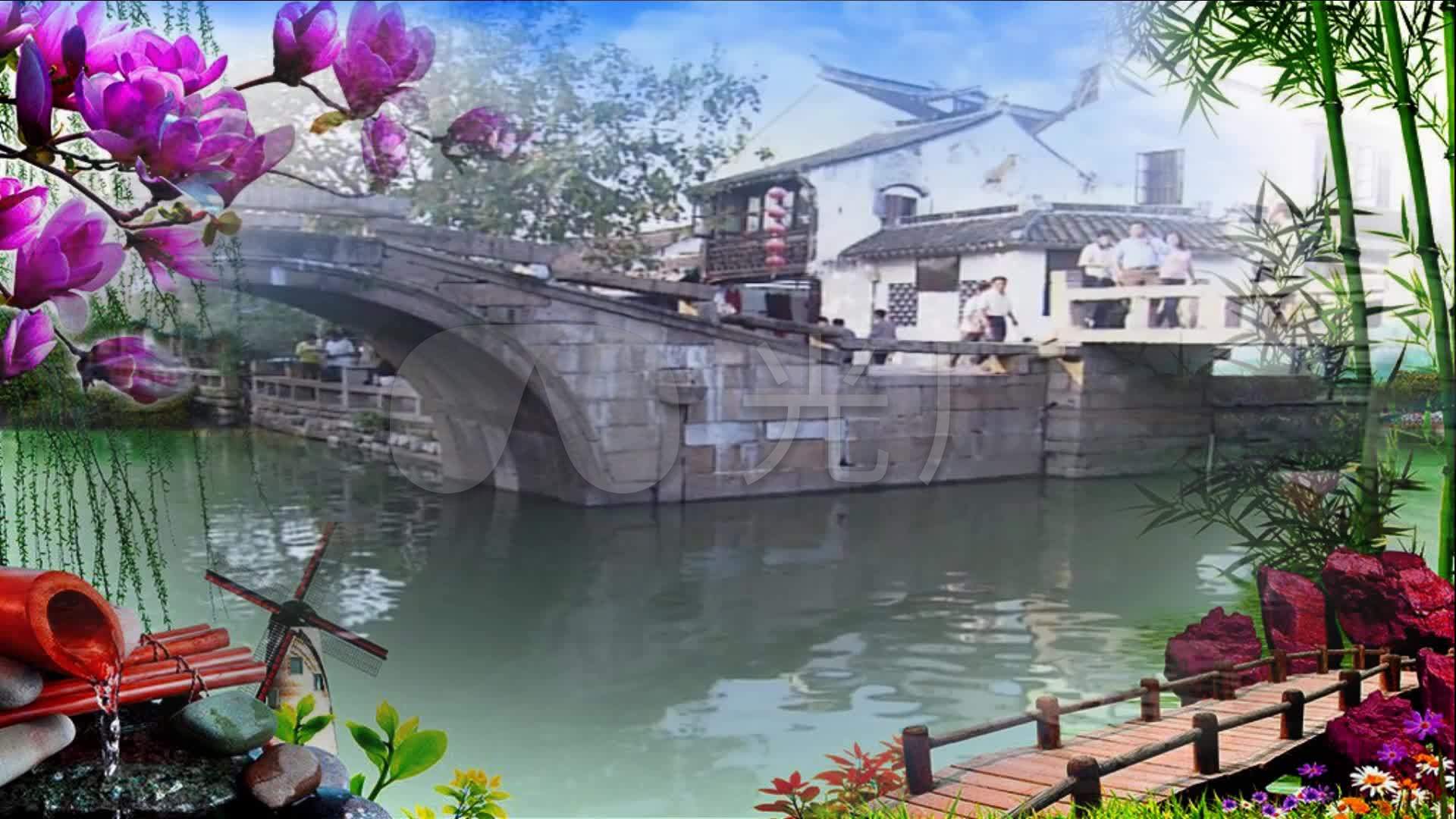 《小城故事》邓丽君歌曲伴奏舞台背景配乐_1920x1080_高清视频素材