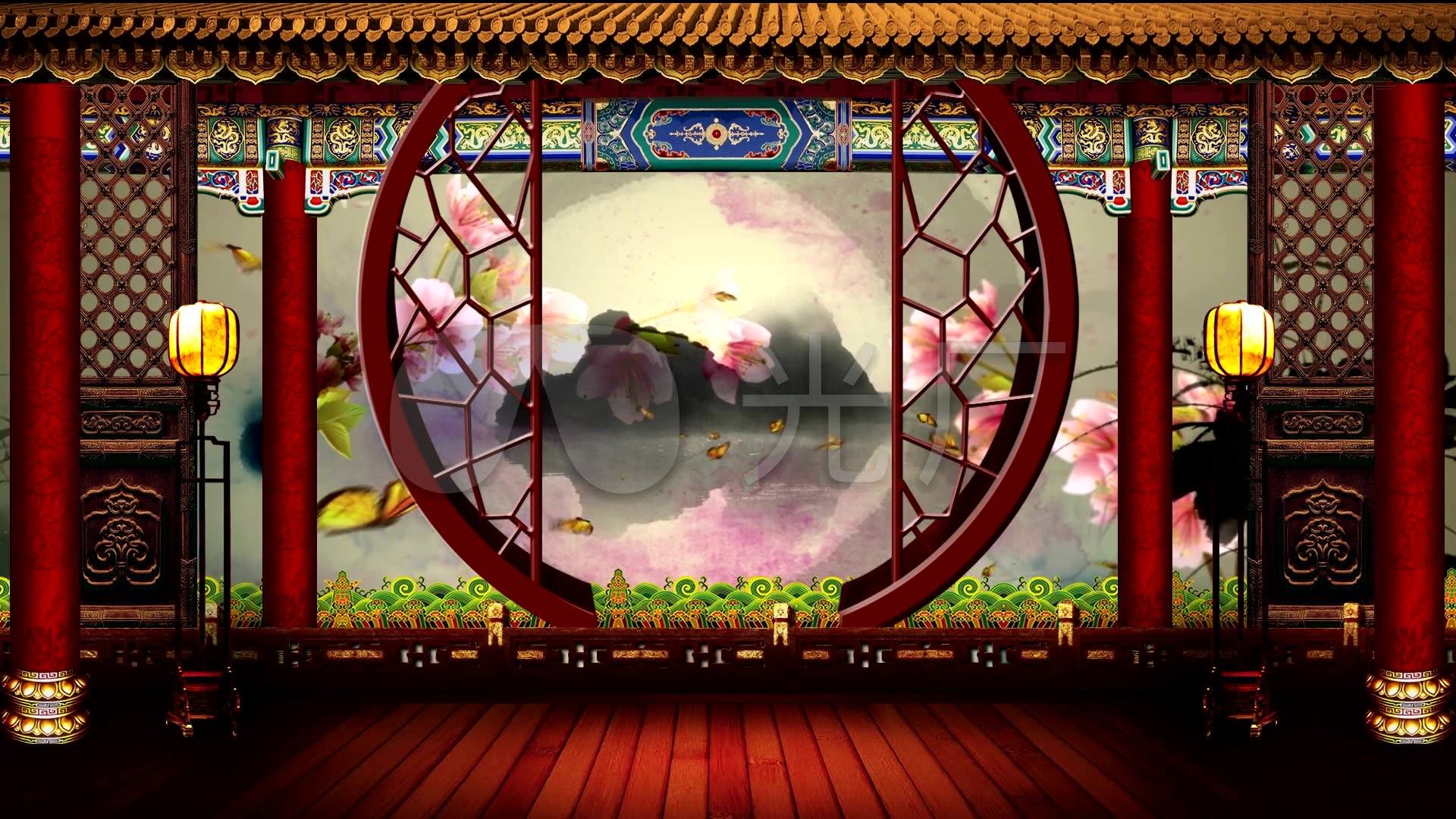 戏曲舞台led背景