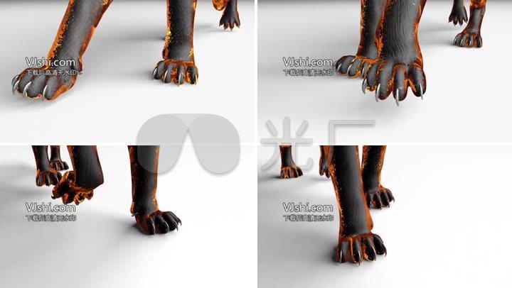 已实名签约 3d虎爪老虎猛兽动物狮子 【声明】vj师