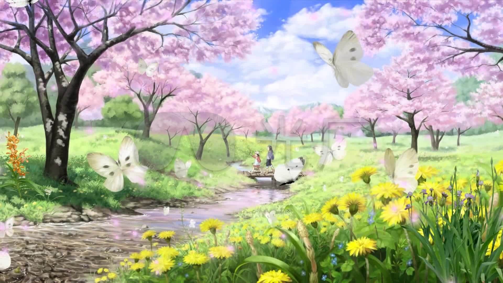 樱花动漫壁纸1920x1080,动漫女生壁纸 美少女 樱花动画壁纸_1920x1080_高清视频素材下载(编号:)