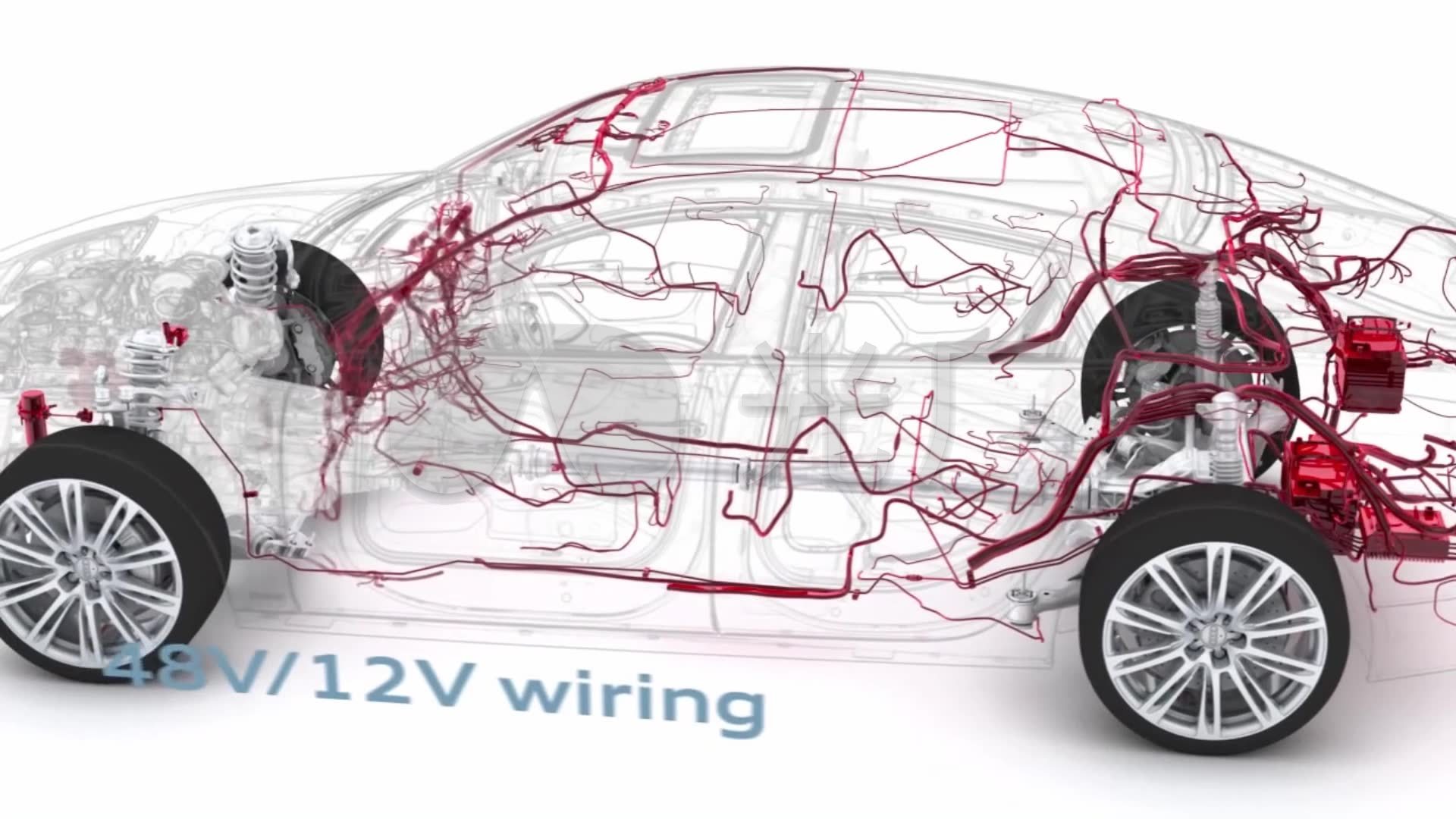 汽车科技3d透析汽车电池线路引擎运作原理