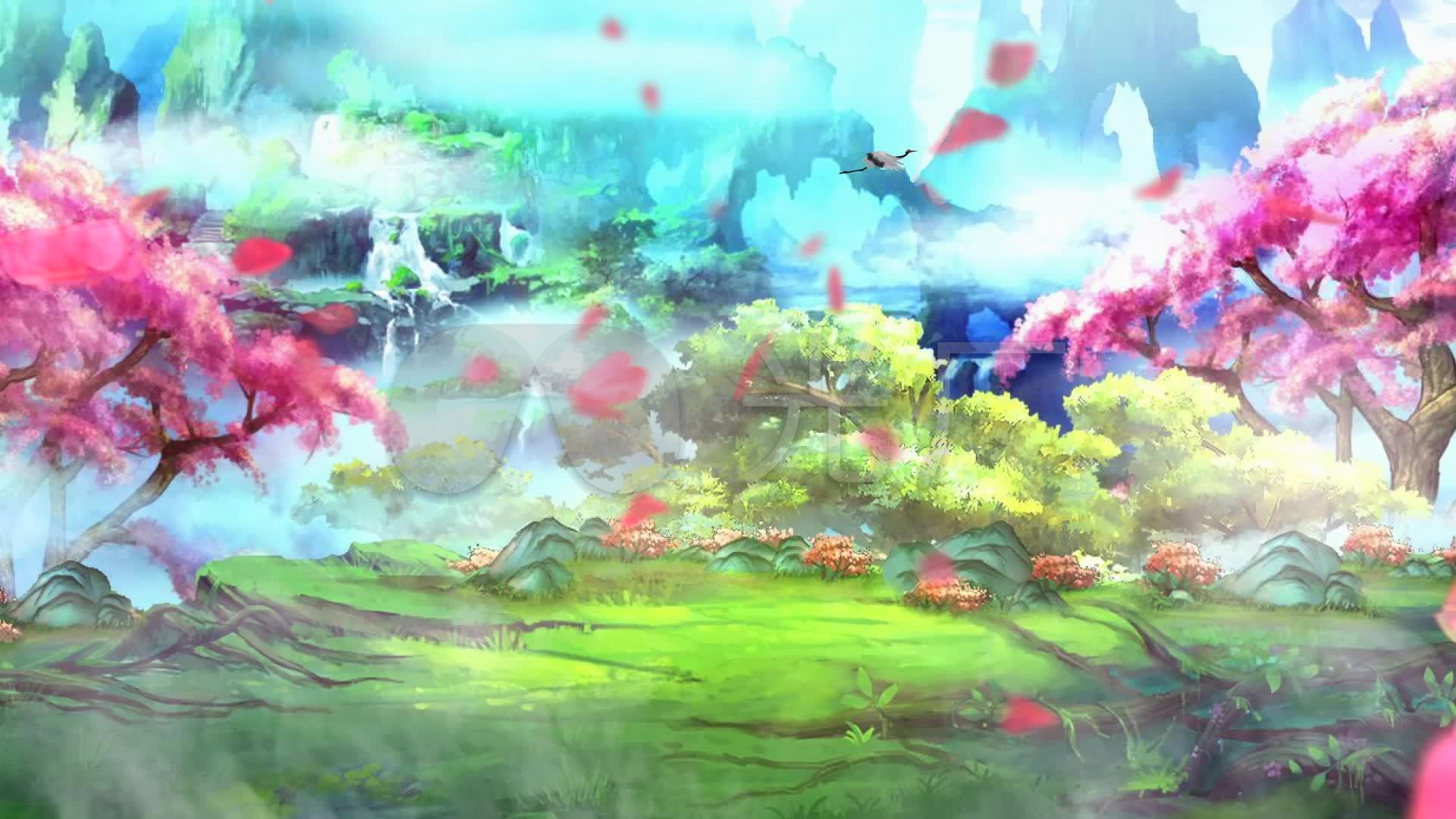 1920*1080电脑壁纸古风,绿色养眼自然风景壁纸 古风仙境led背景_1920x1080_高清视频素材下载(编号:)