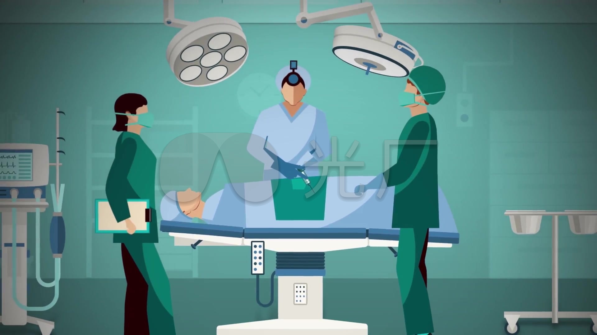 医院生物科研手术医生护士mg动画