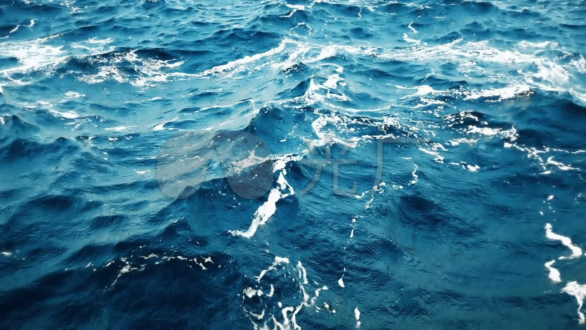 波涛汹涌的大海_1920x1080_高清视频素材下载(编号:)