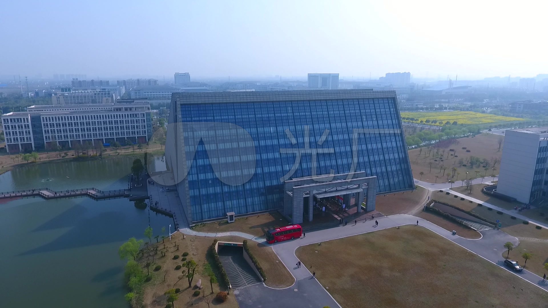江苏 扬州 扬州大学 体育场 航拍