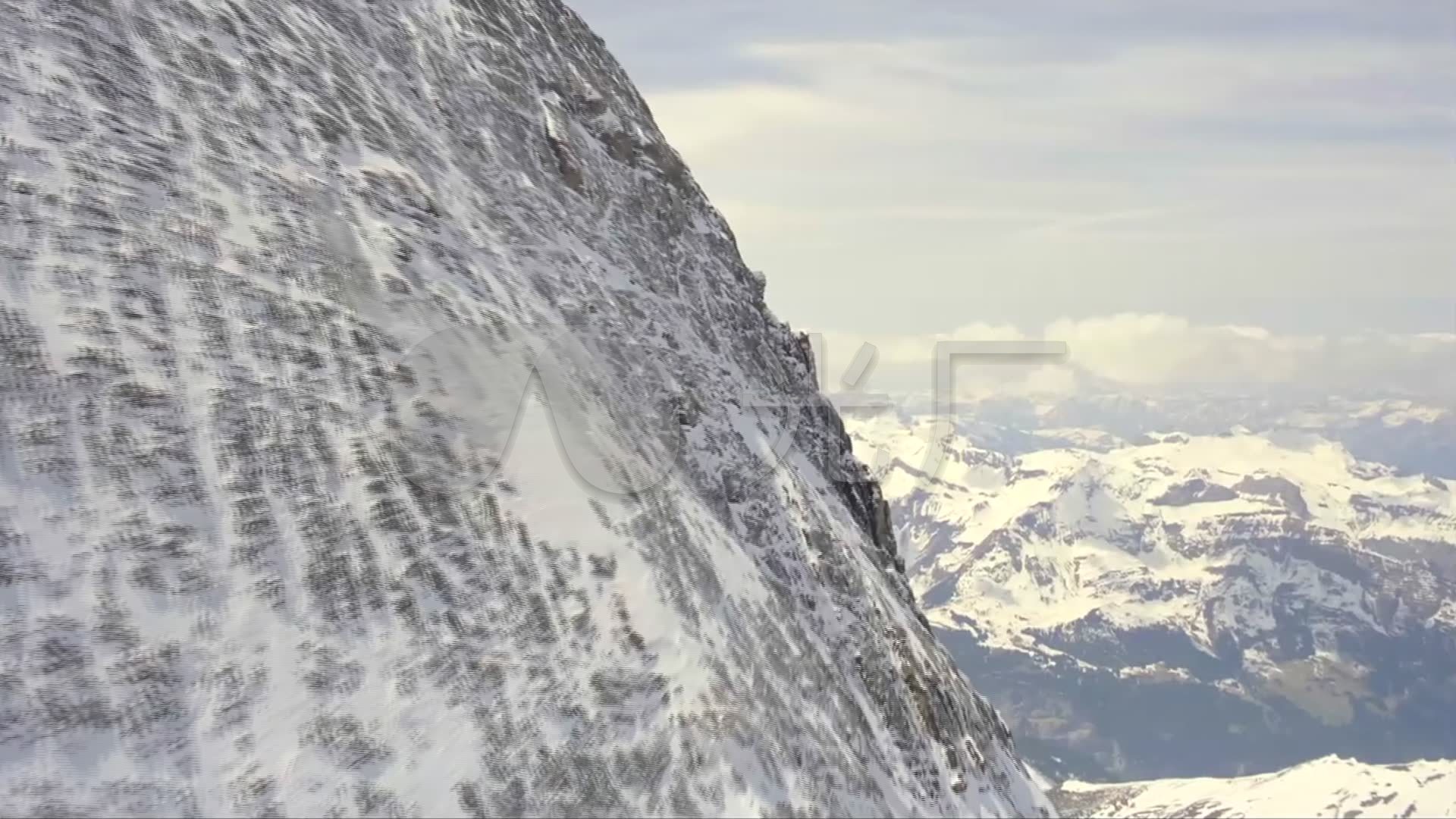雪山山峰攀登高峰攀登未来梦想_1920x1080_高清视频素材下载(编号