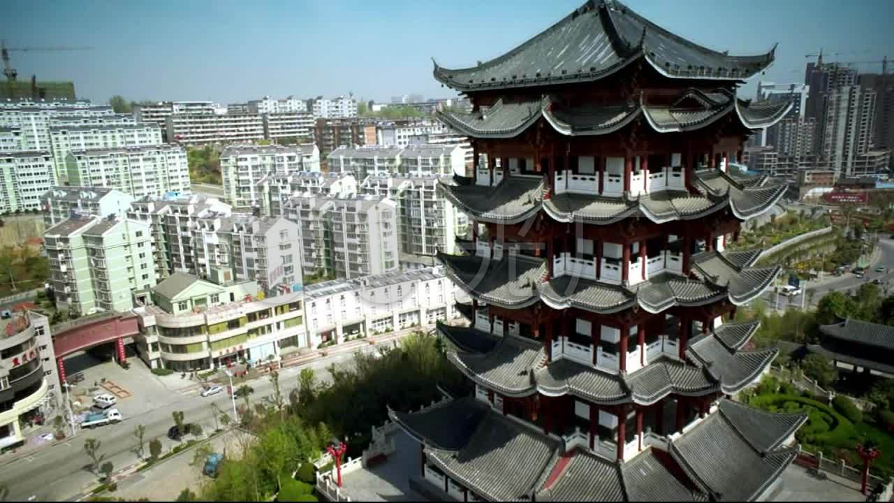 安康航拍城市都市安康油