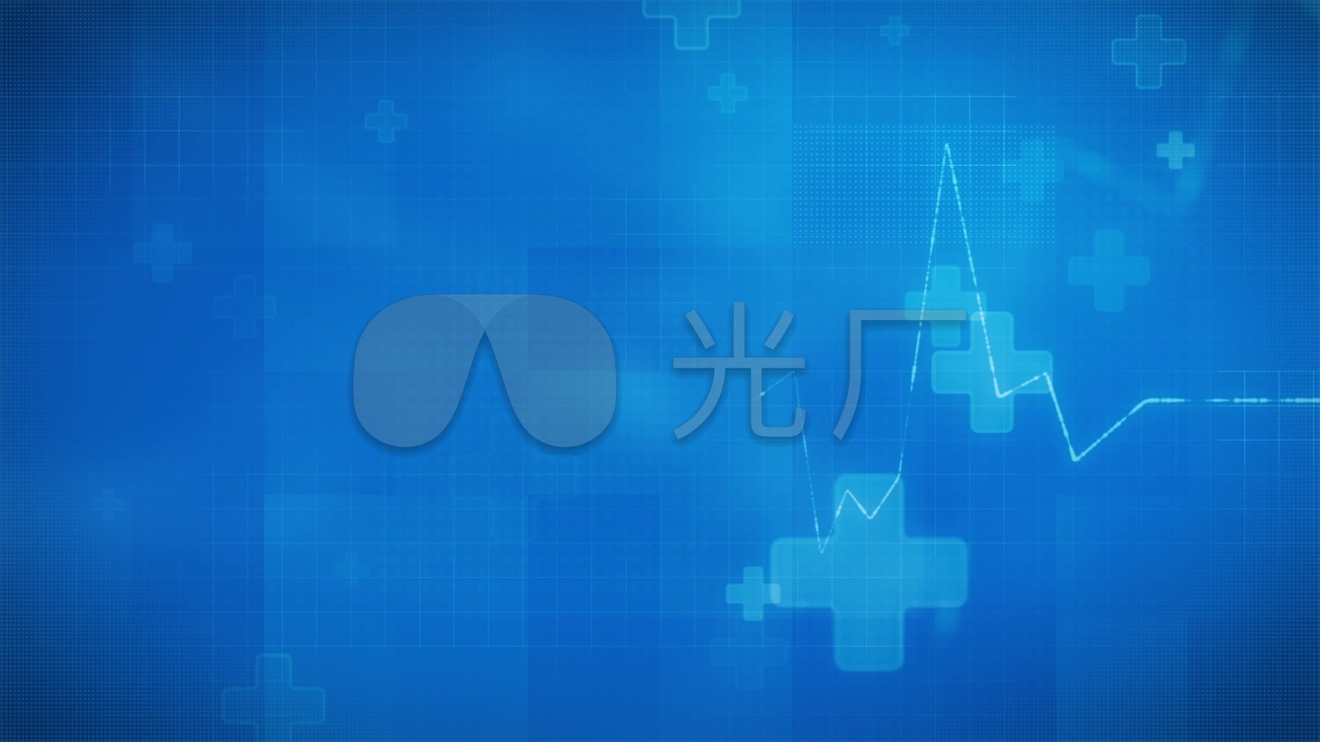 蓝色医疗卫生动态视频背景素材