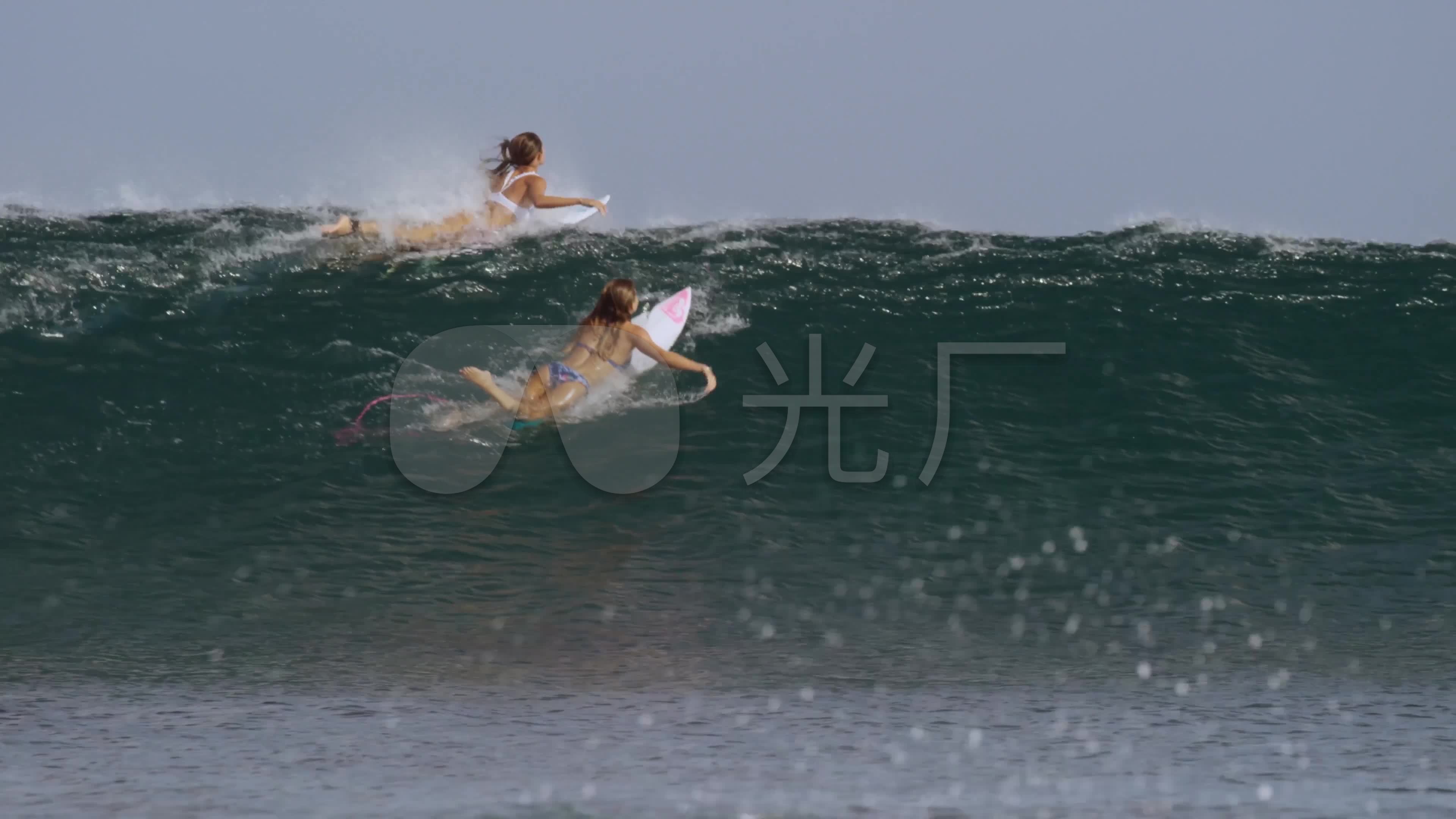 4k大海沙滩比基尼美女激情夏日风光