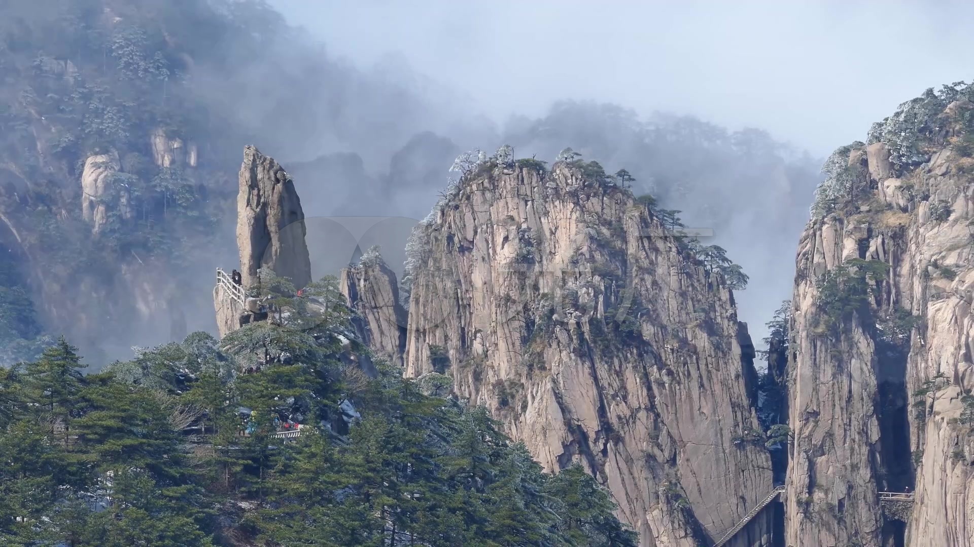 黄山冬景实拍_1920x1080_高清视频素材下载(编号:1161216)_实拍视频