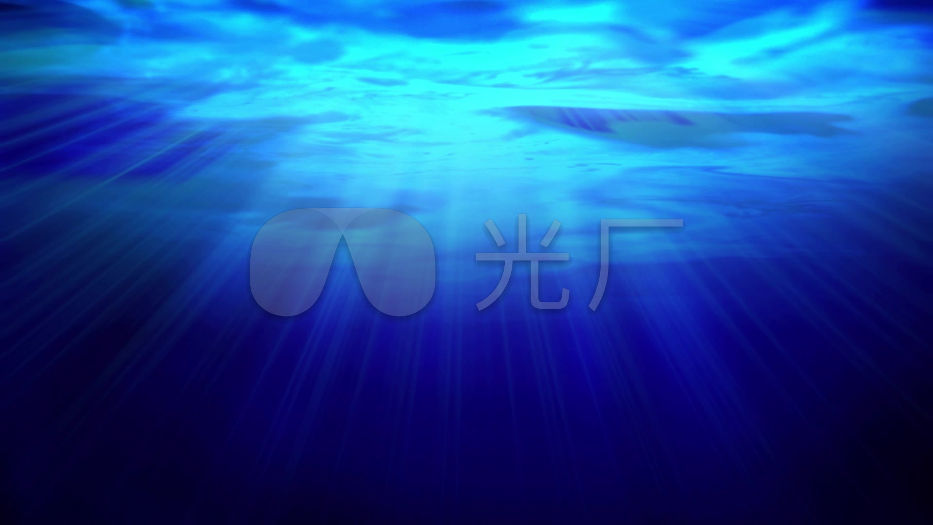 蓝色水下led背景素材