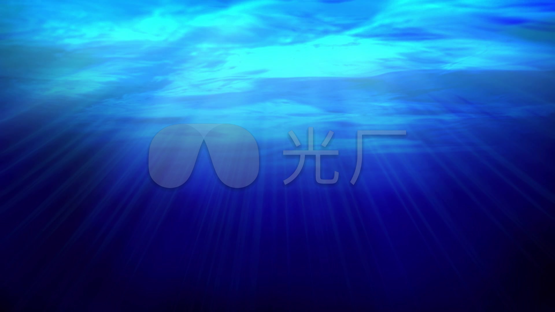 蓝色水下led背景素材