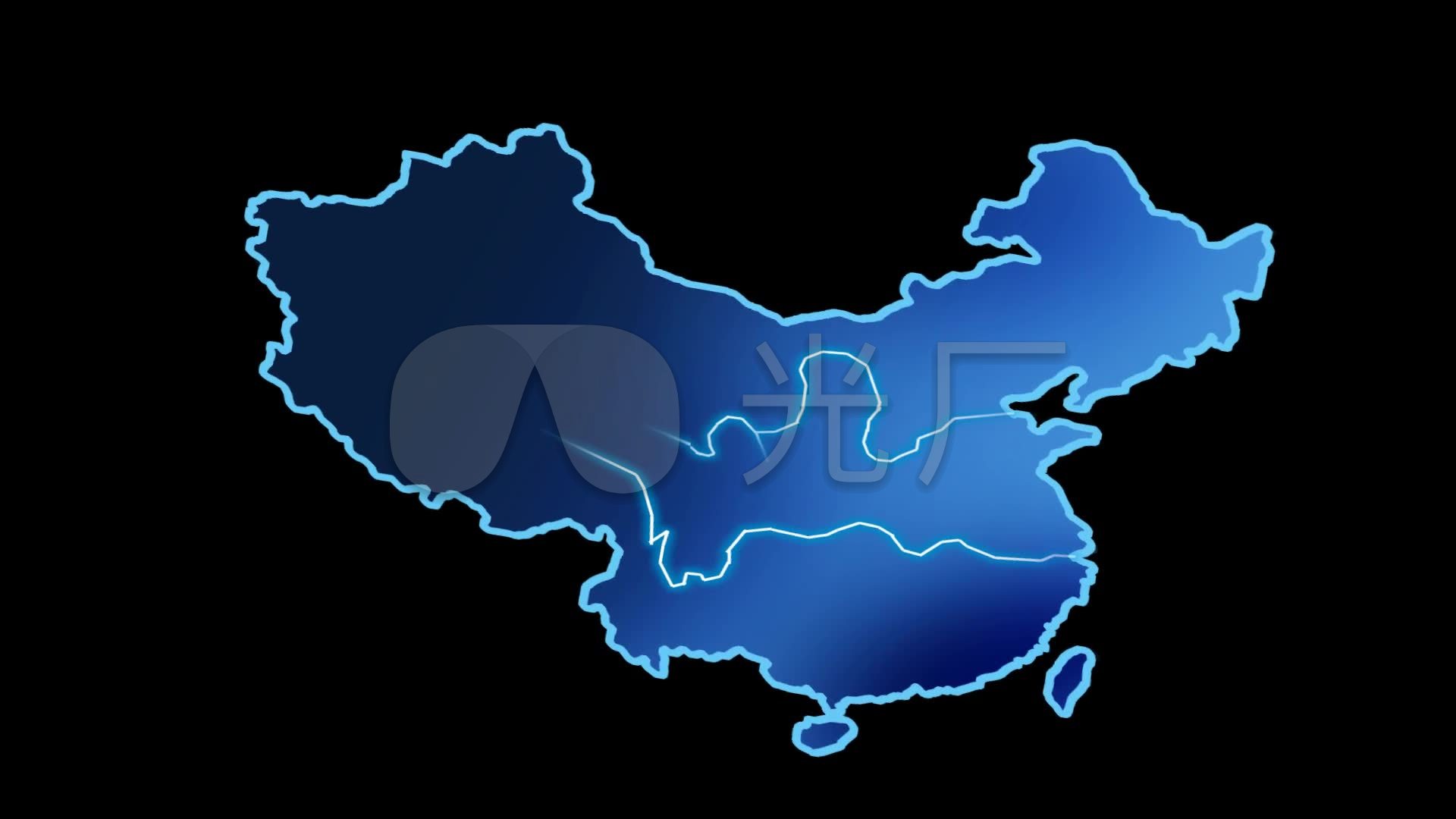 中国地图业务覆盖_1920X1080_高清视频素材下载(编号:1177458)_影视包装