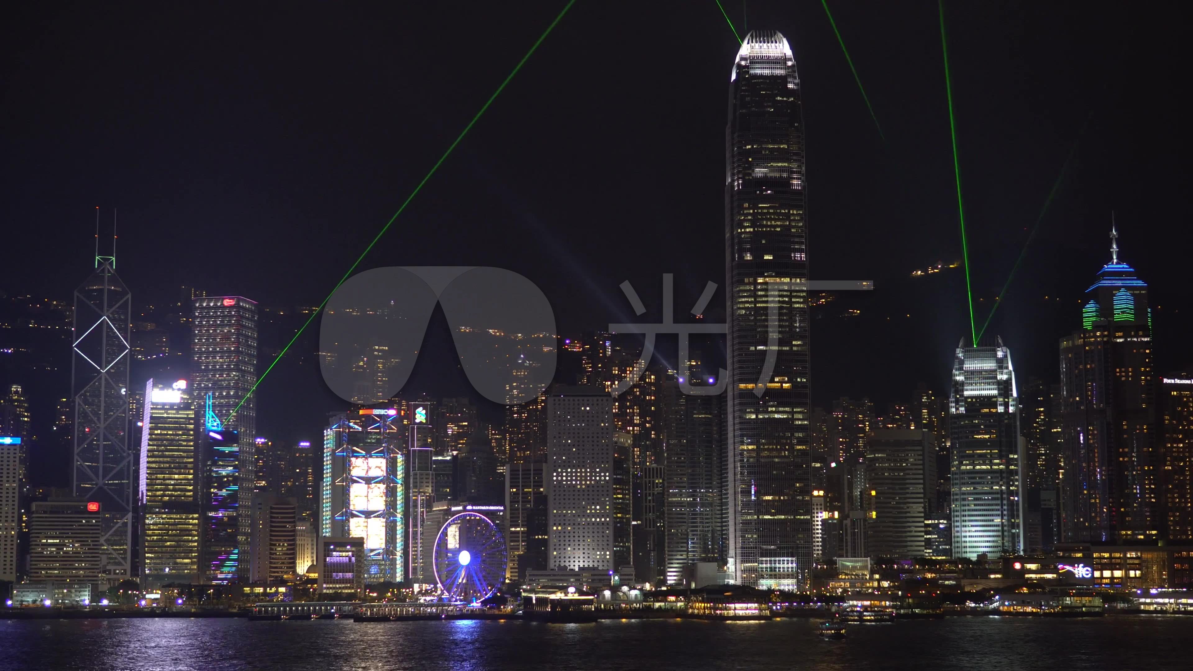 4k香港城市夜景