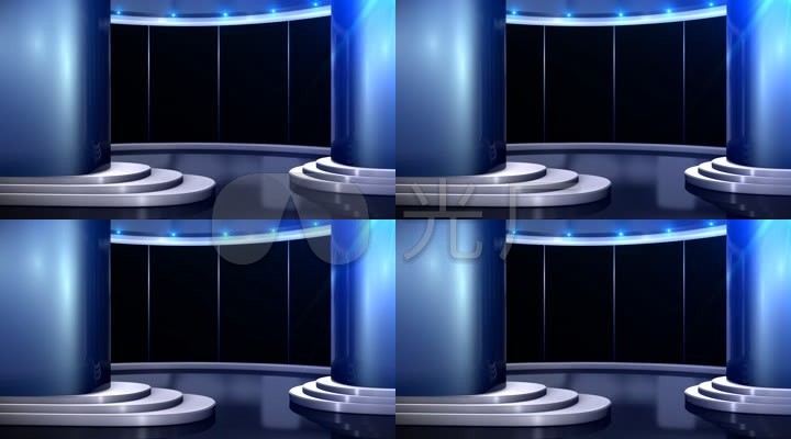 新闻虚拟演播室背景素材