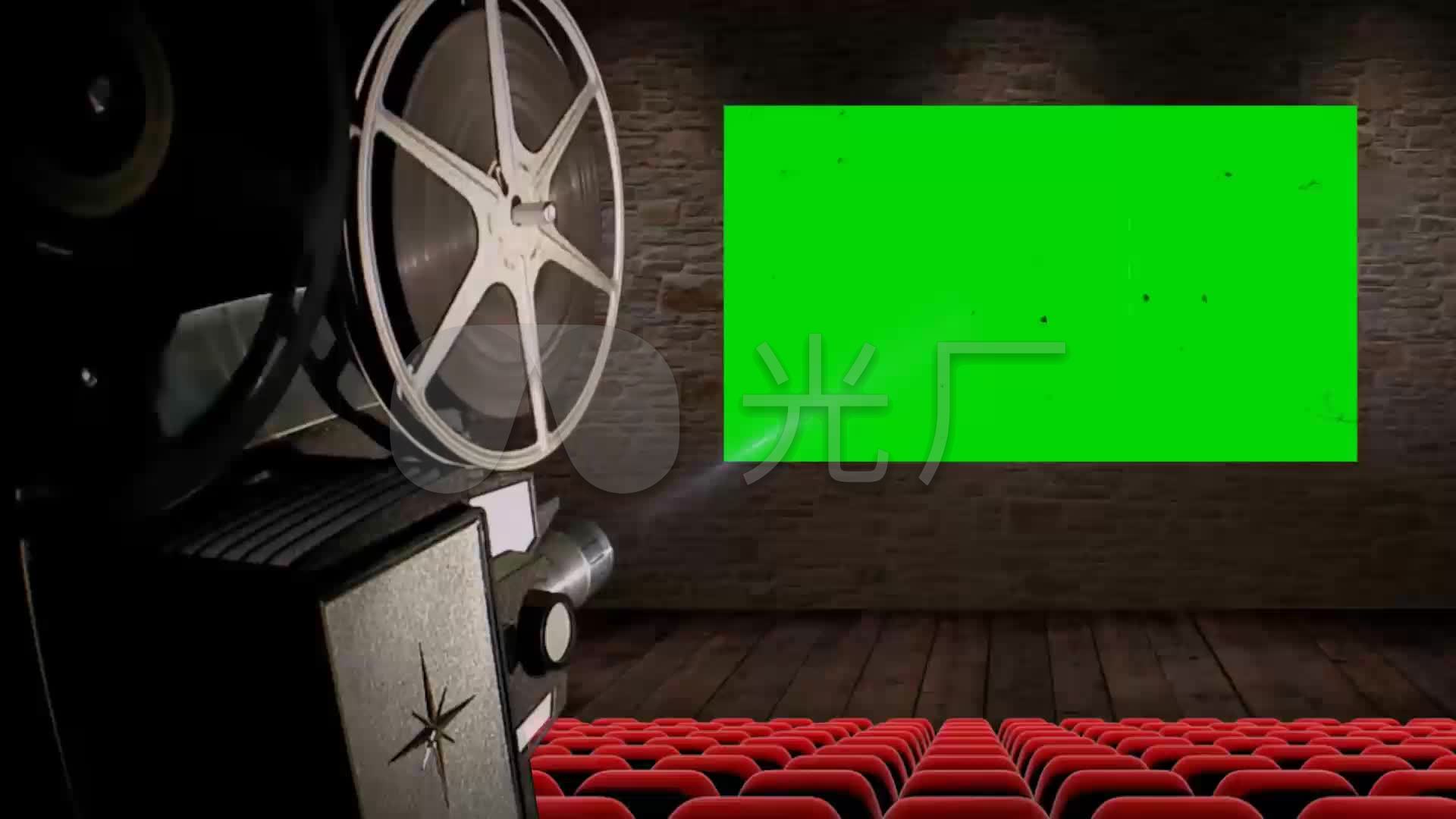 电影院放映机大屏幕_1920x1080_高清视频素材下载(:)