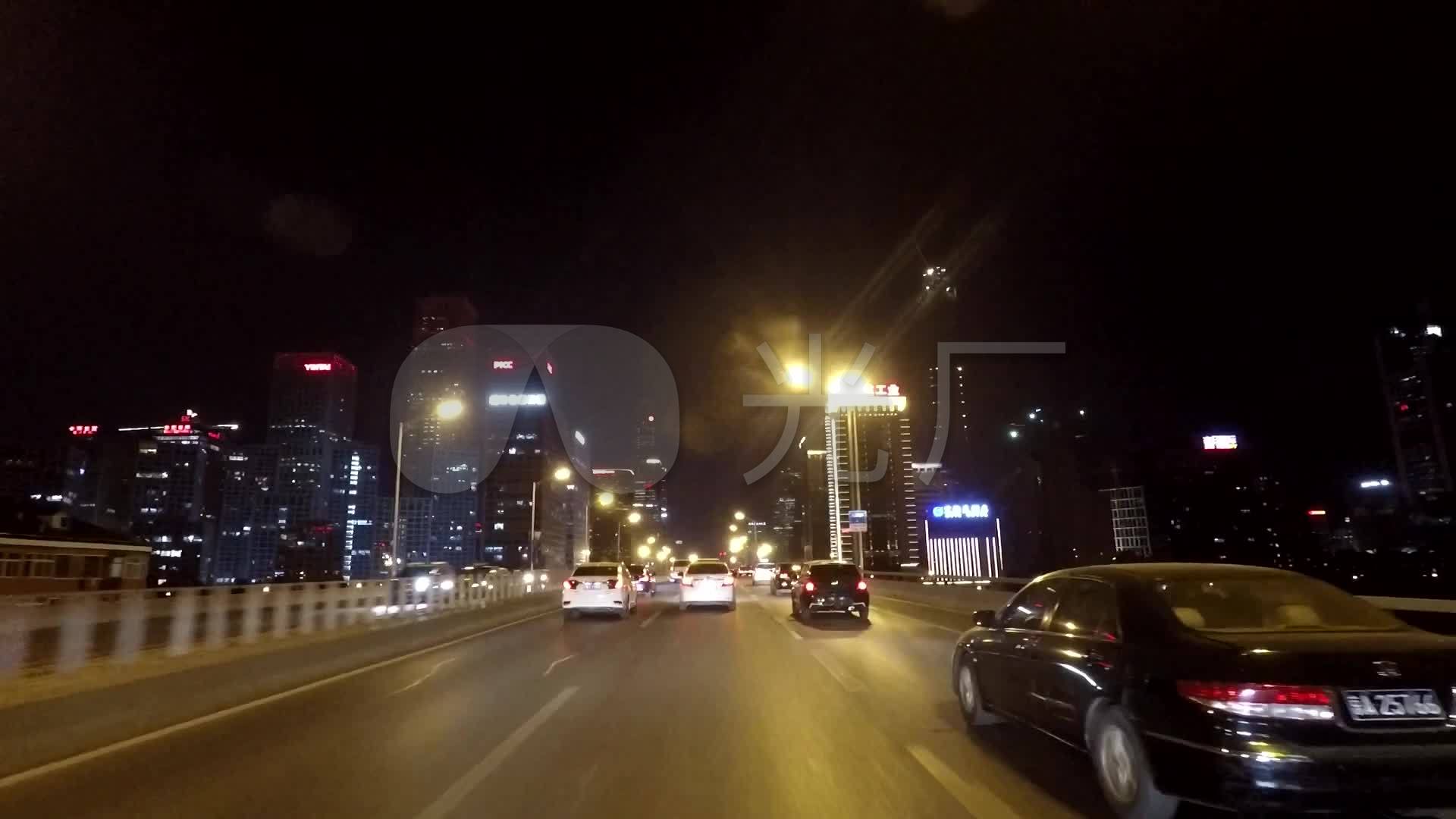 视频素材 实拍视频 景观人文 北京三环夜景开车街拍01  来自视频原始