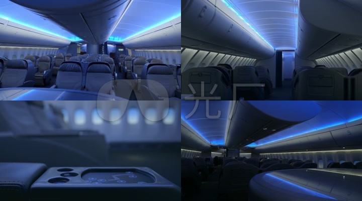 波音747-400内部,波音747-400 波音747飞机内部内景内部展示_宽体客机