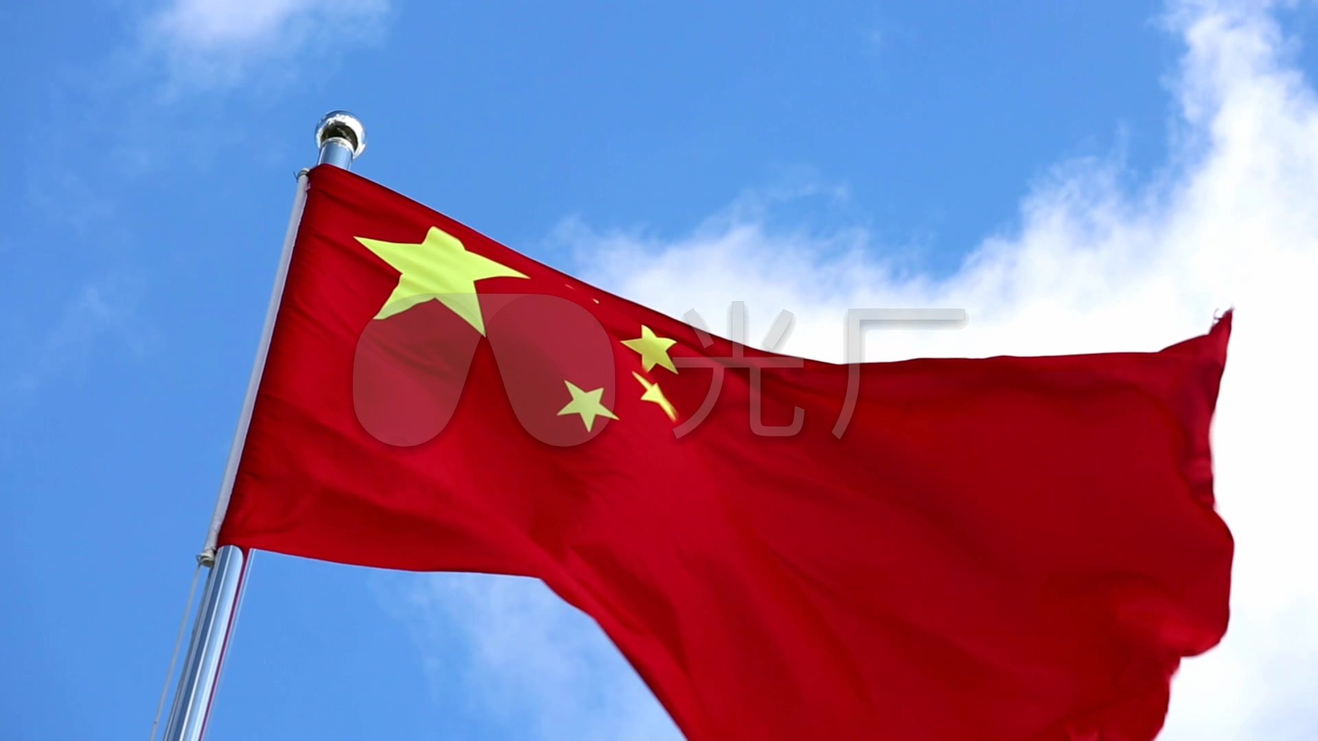 红旗飘飘实拍