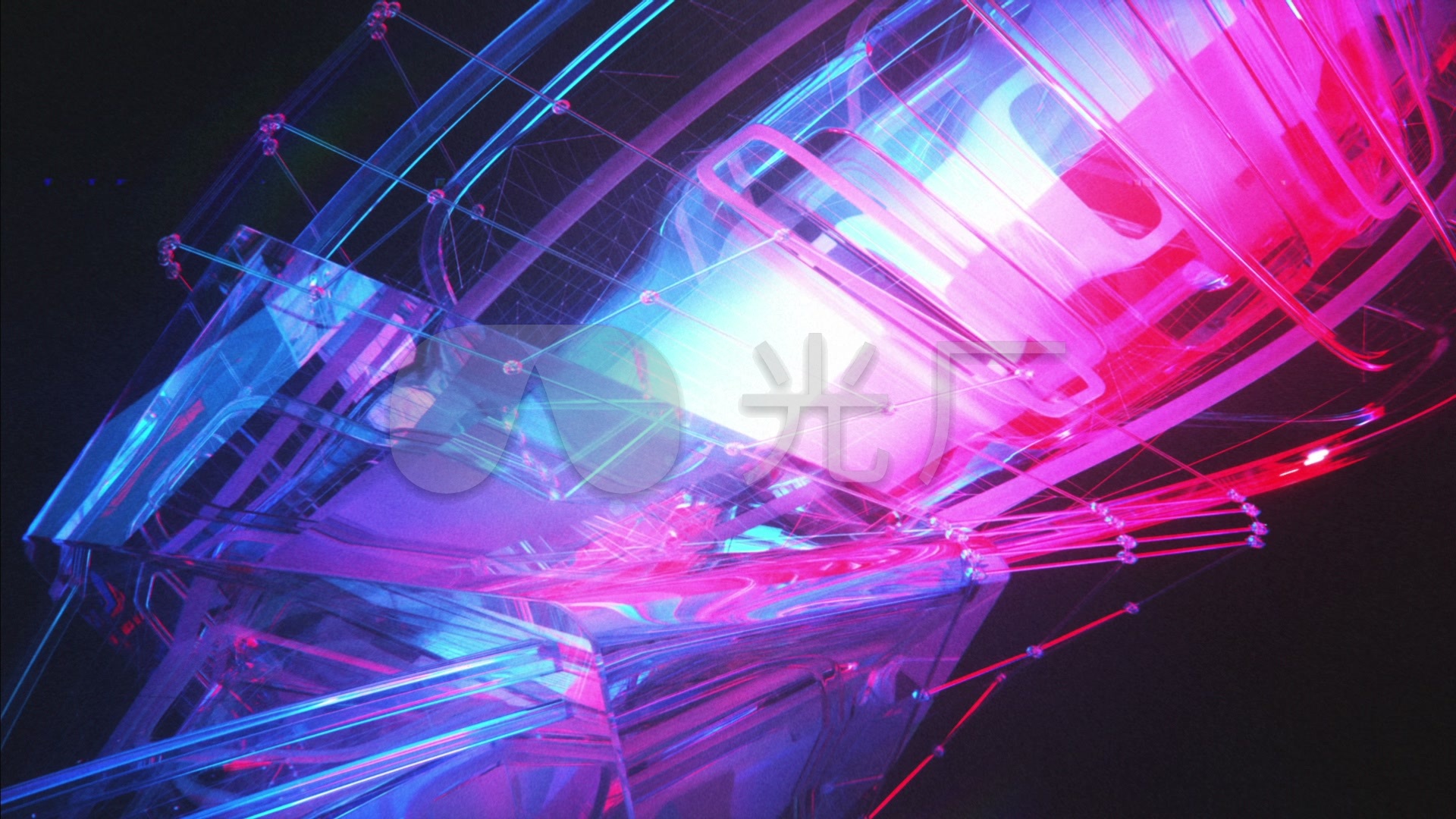 led背景科幻电音迷幻空间