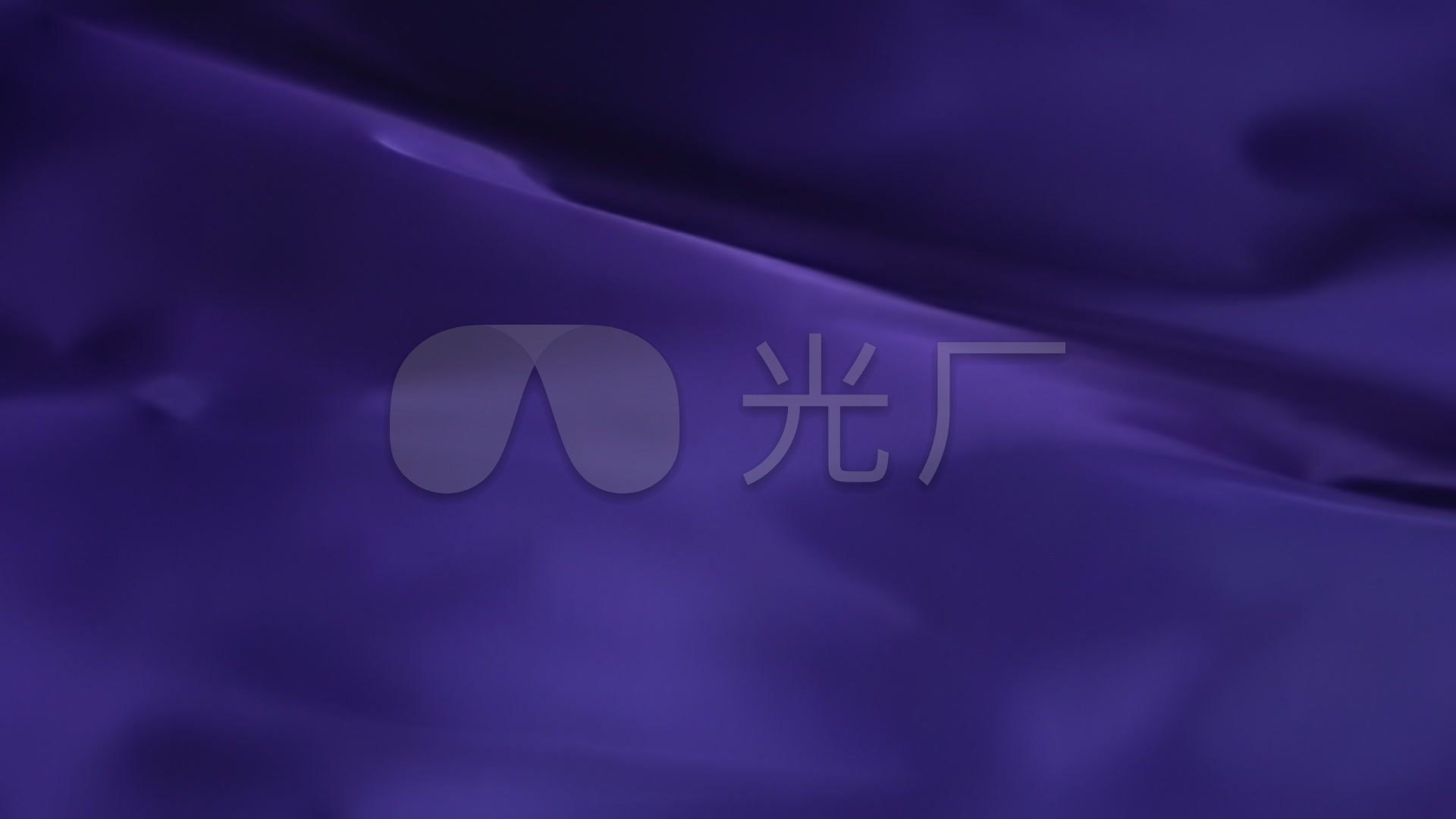 飘动的蓝紫色幕布绸缎布料动画背景视频素材