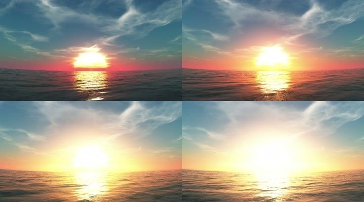海上日出