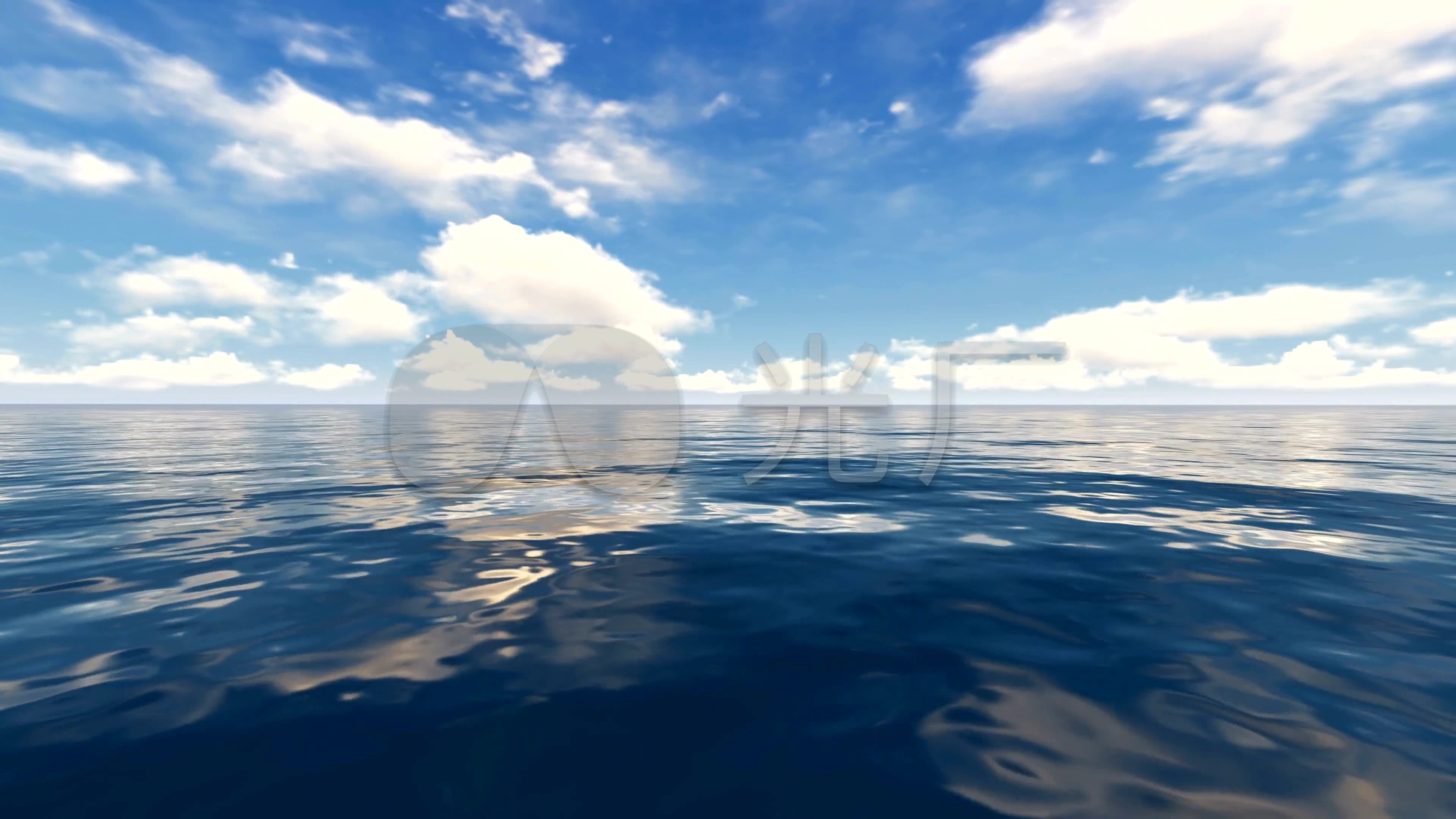 4k 海洋 海浪 海水 蓝天海面