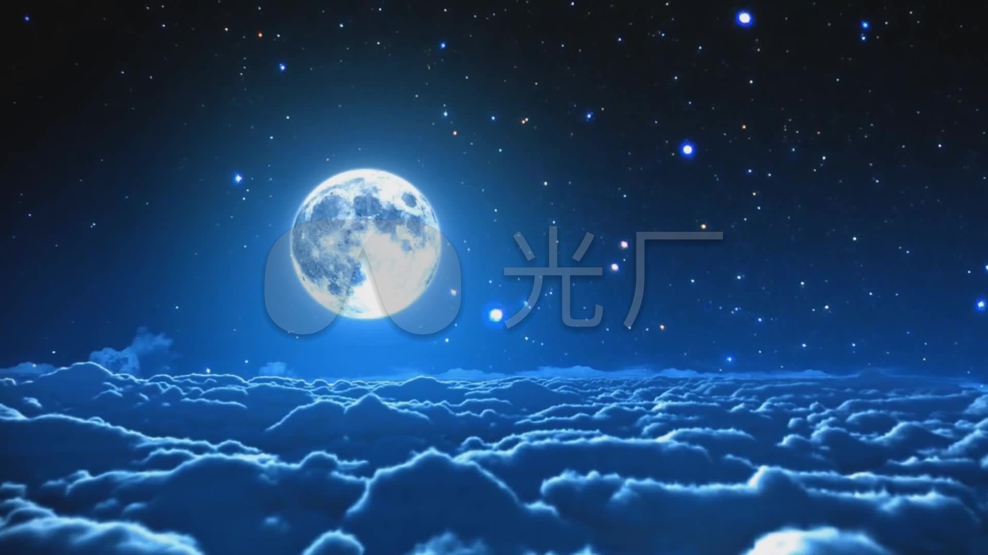 夜晚星空星星云_1920x1080_高清视频素材下载(编号:)