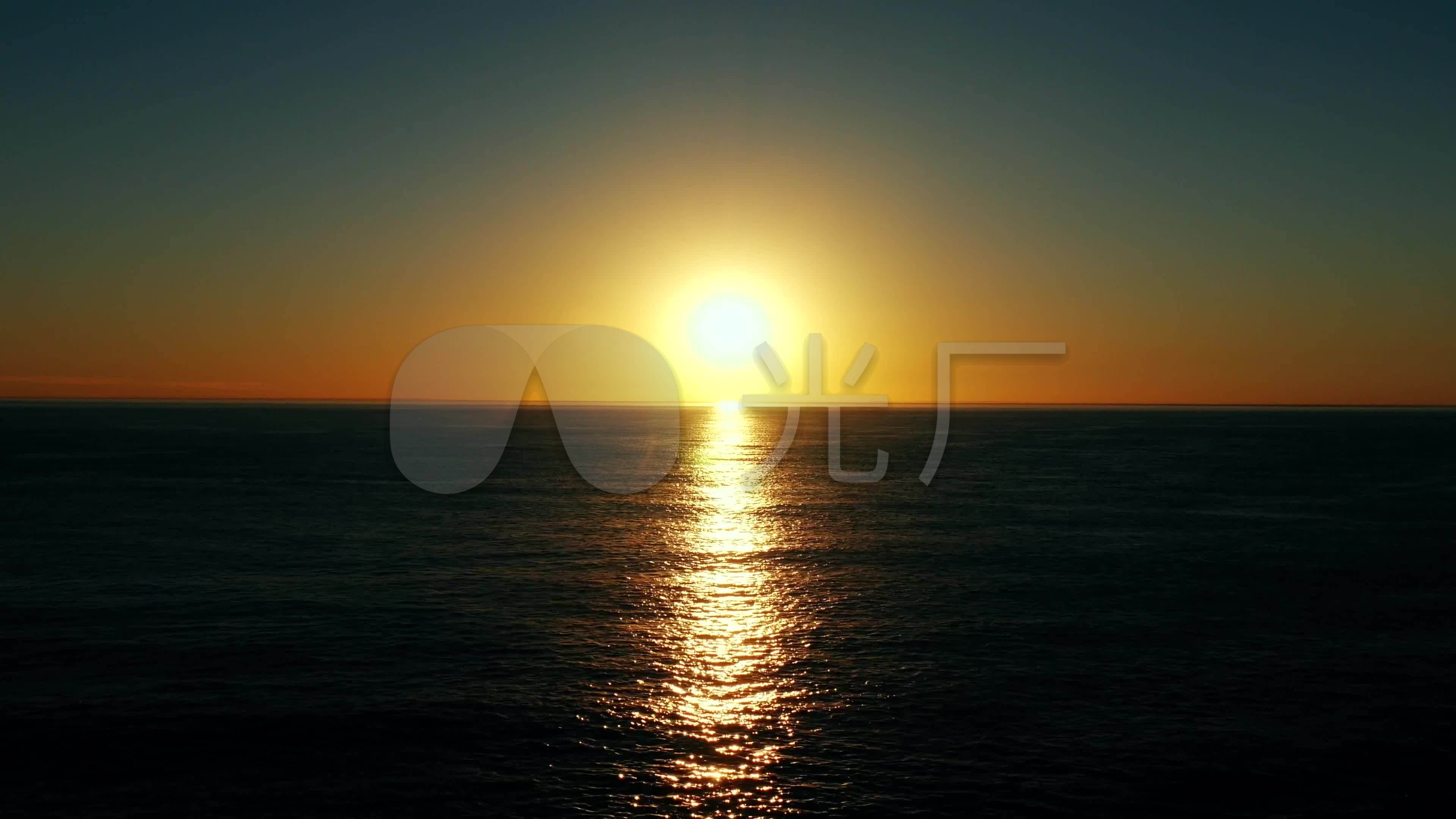 4k大海阳光(初升的太阳夕阳)