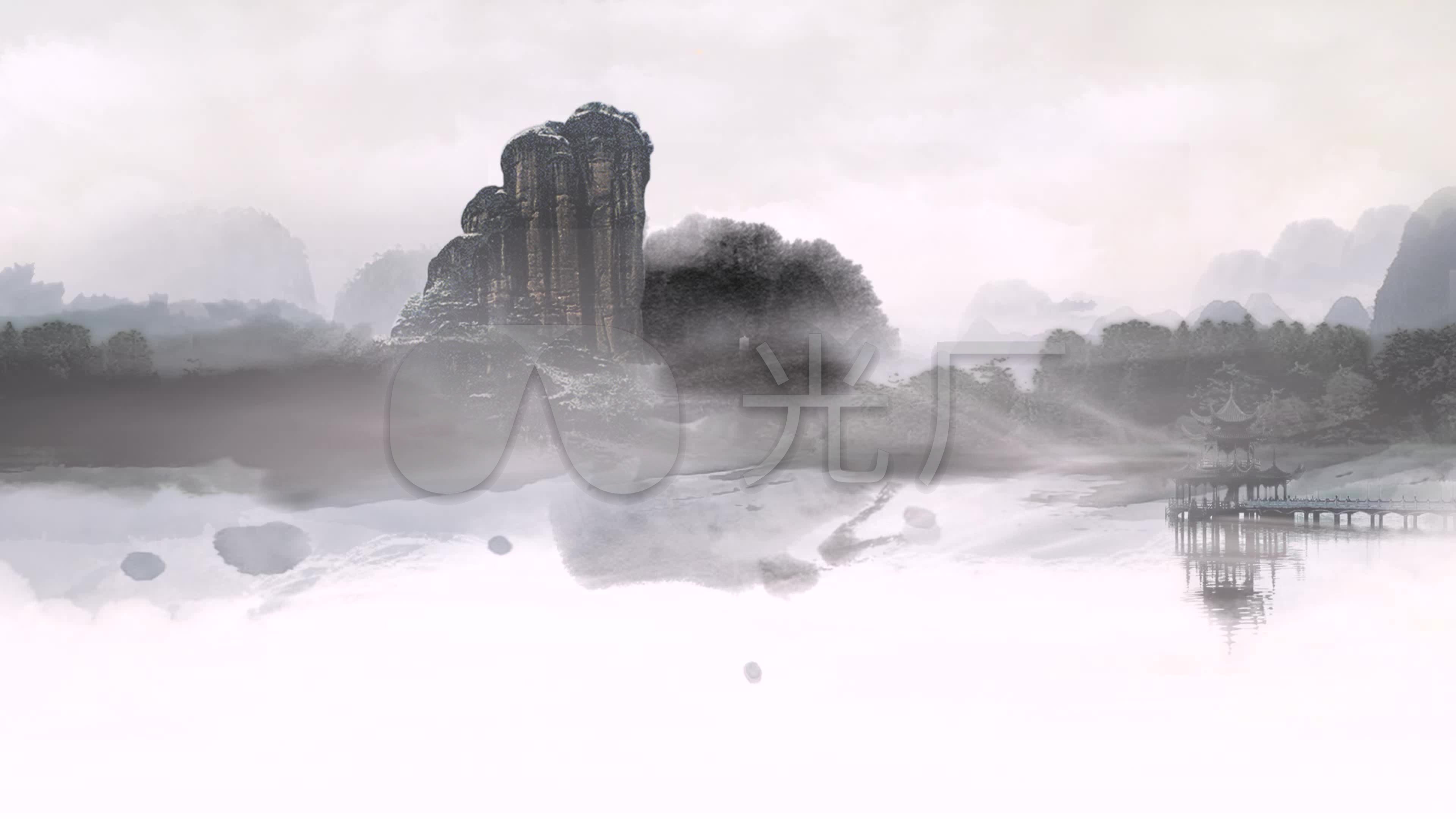 古山水画4k