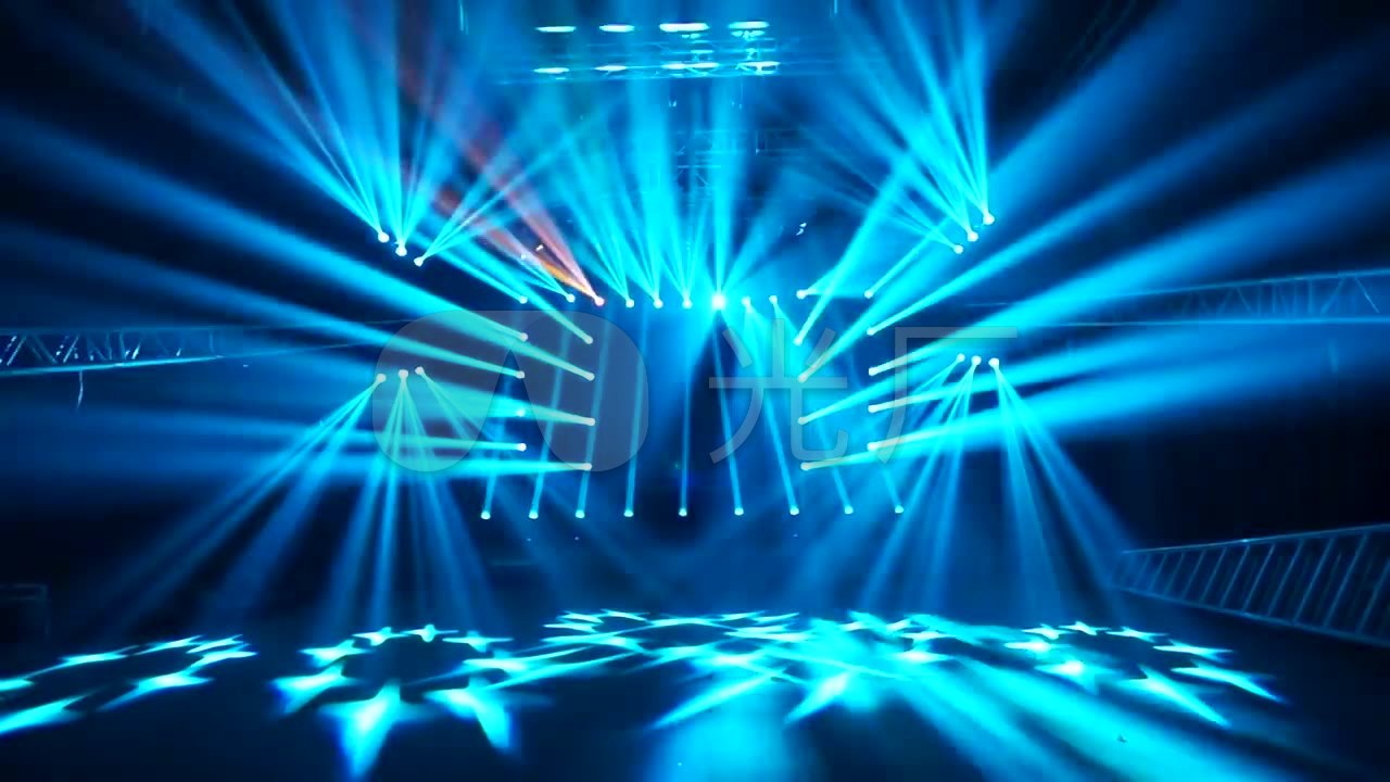 炫彩动感灯光演出舞台背景