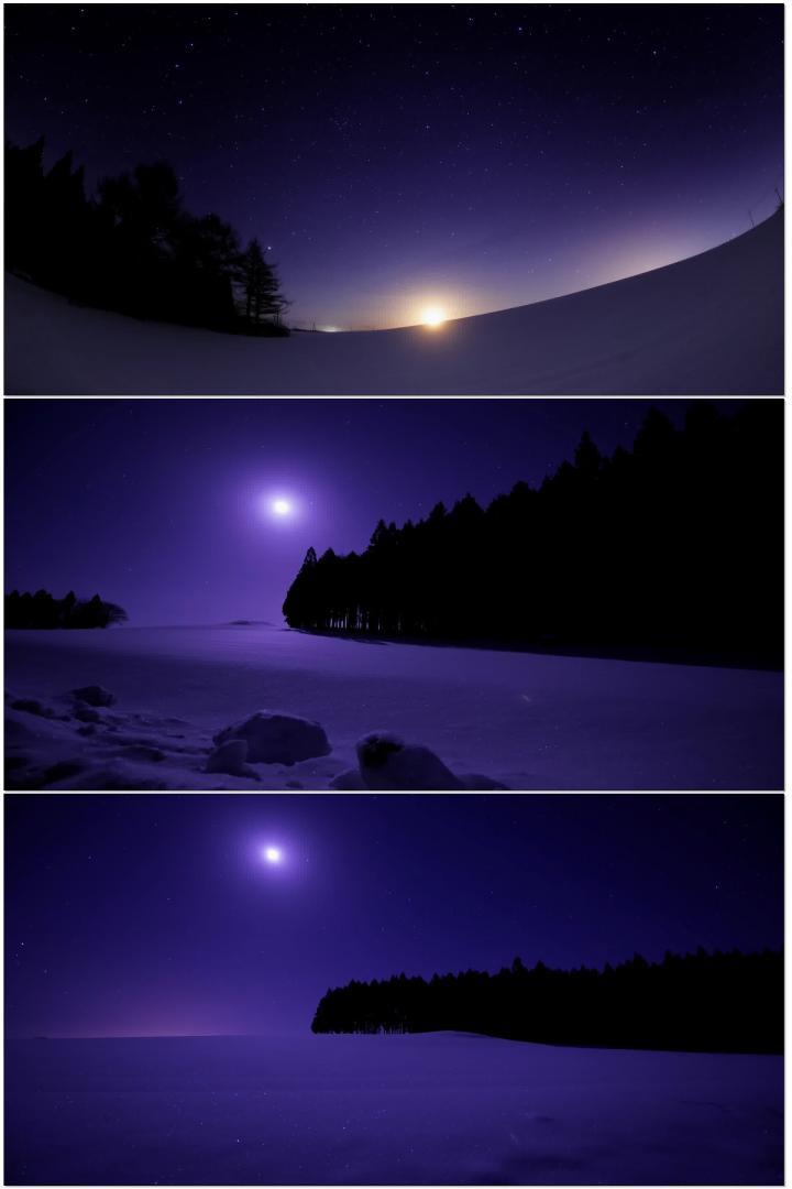 4k夜景星空大自然