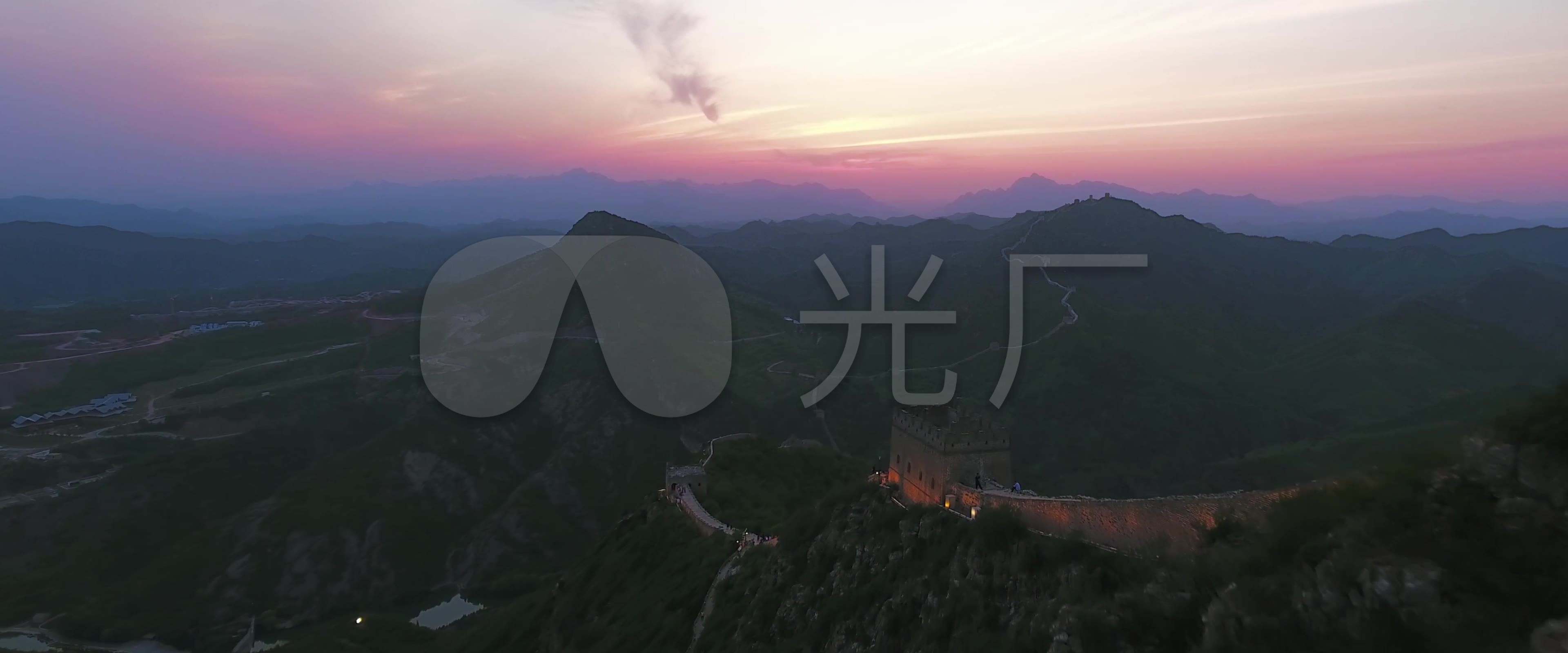 航拍中国北京万里长城