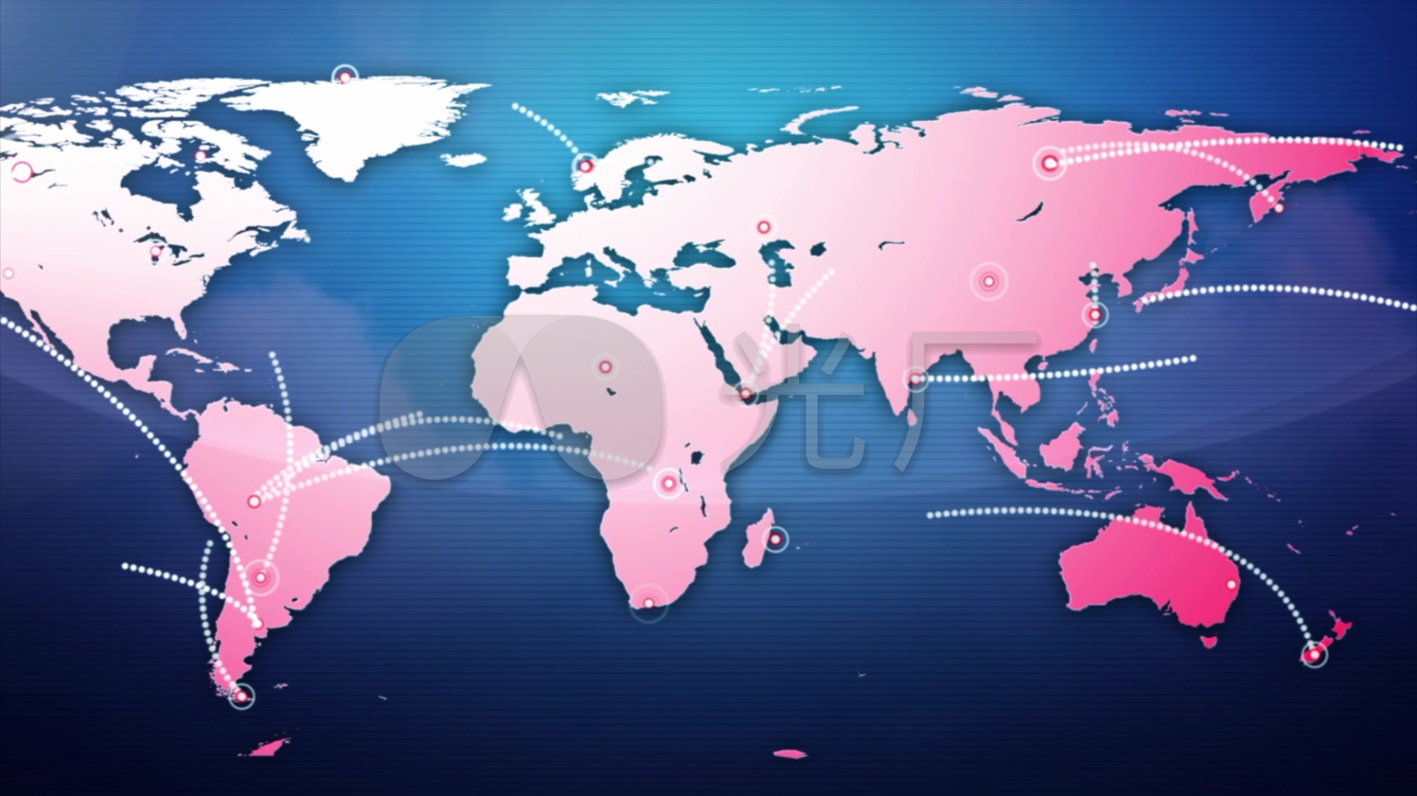 商贸物流运输线世界地图