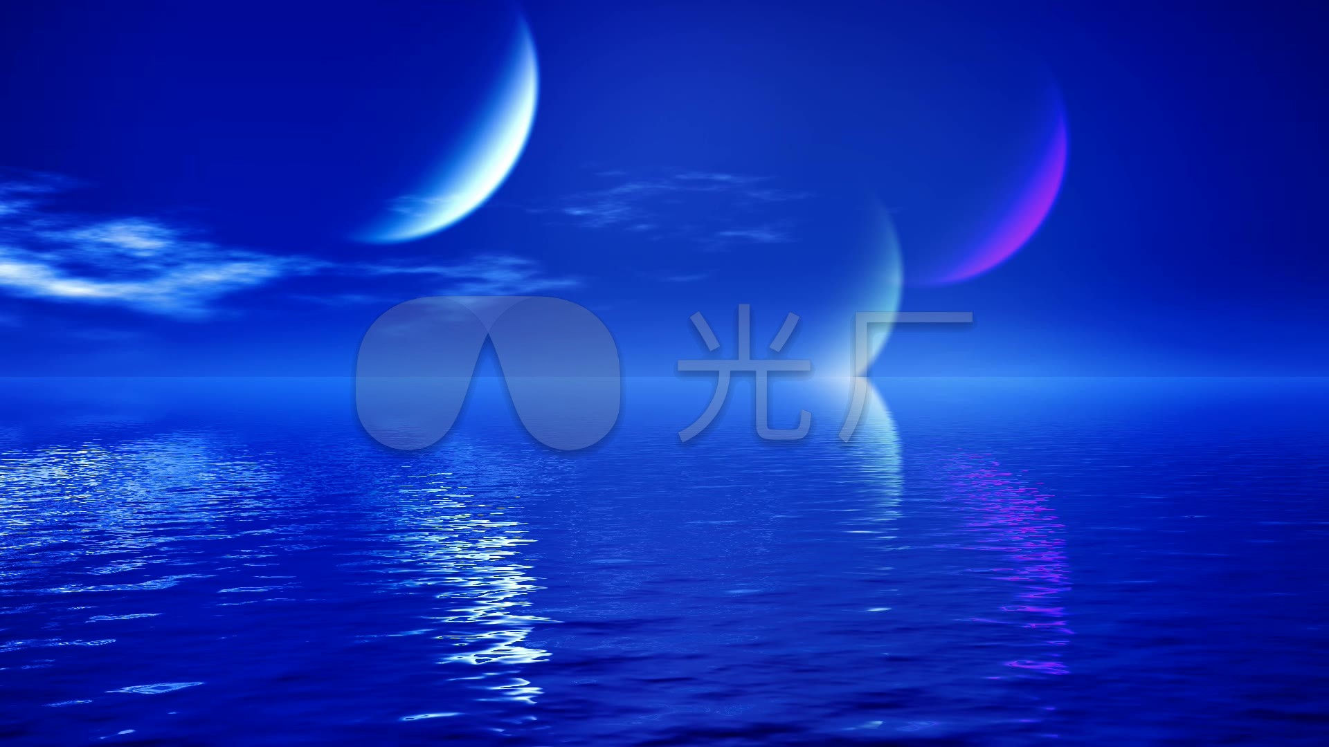 唯美月亮-动态素材_1920x1080_高清视频素材下载(编号