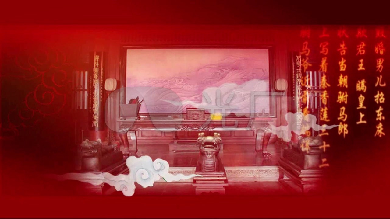 中国风京剧舞台背景