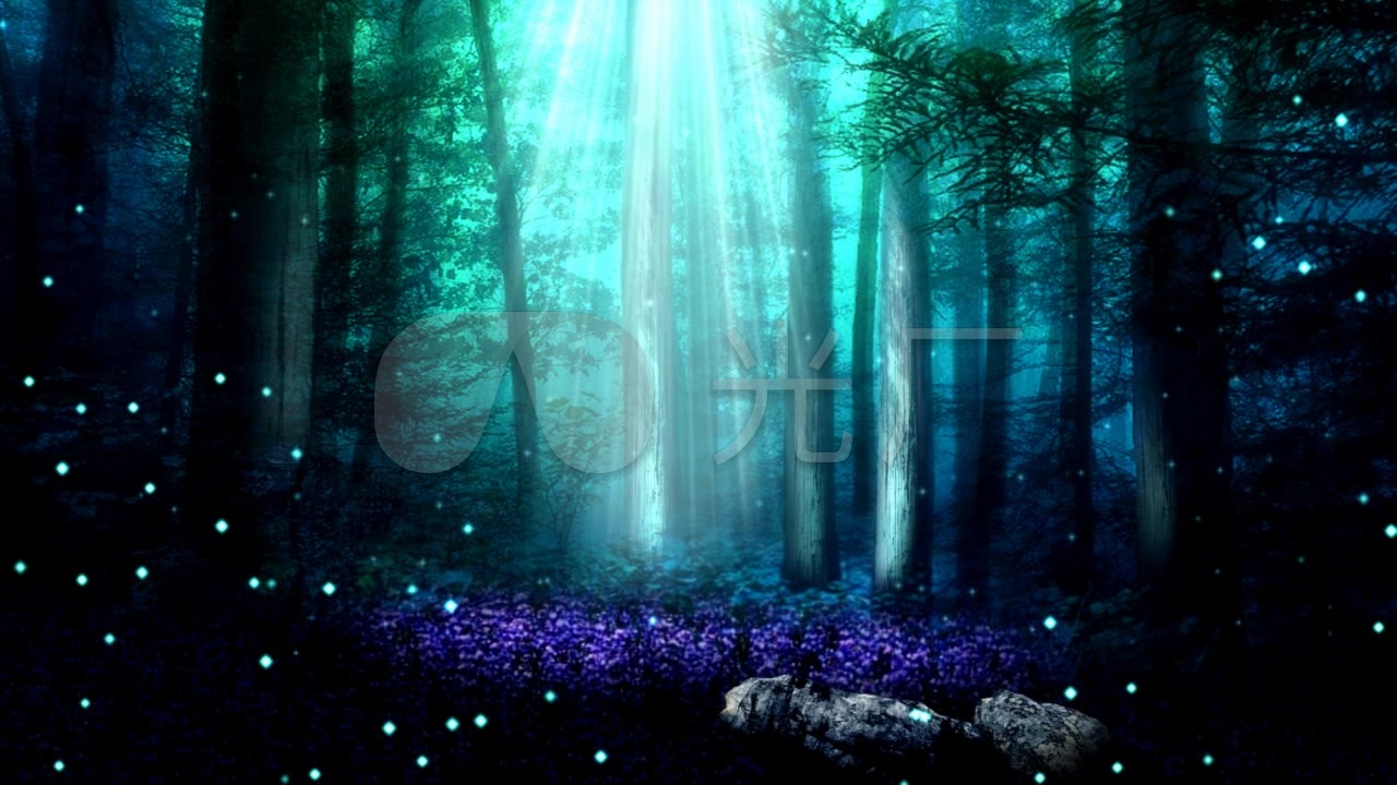 森林梦幻森林天使世界精灵世界灵异_1280x720_高清(:)