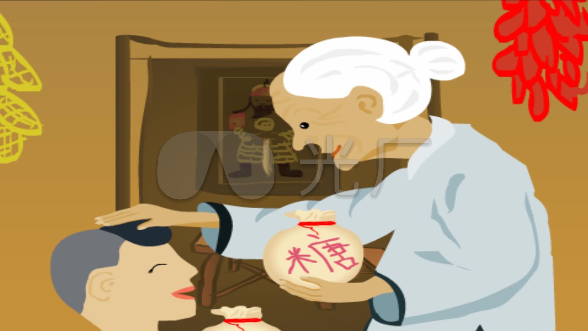 儿歌摇啊摇摇到外婆桥led视频